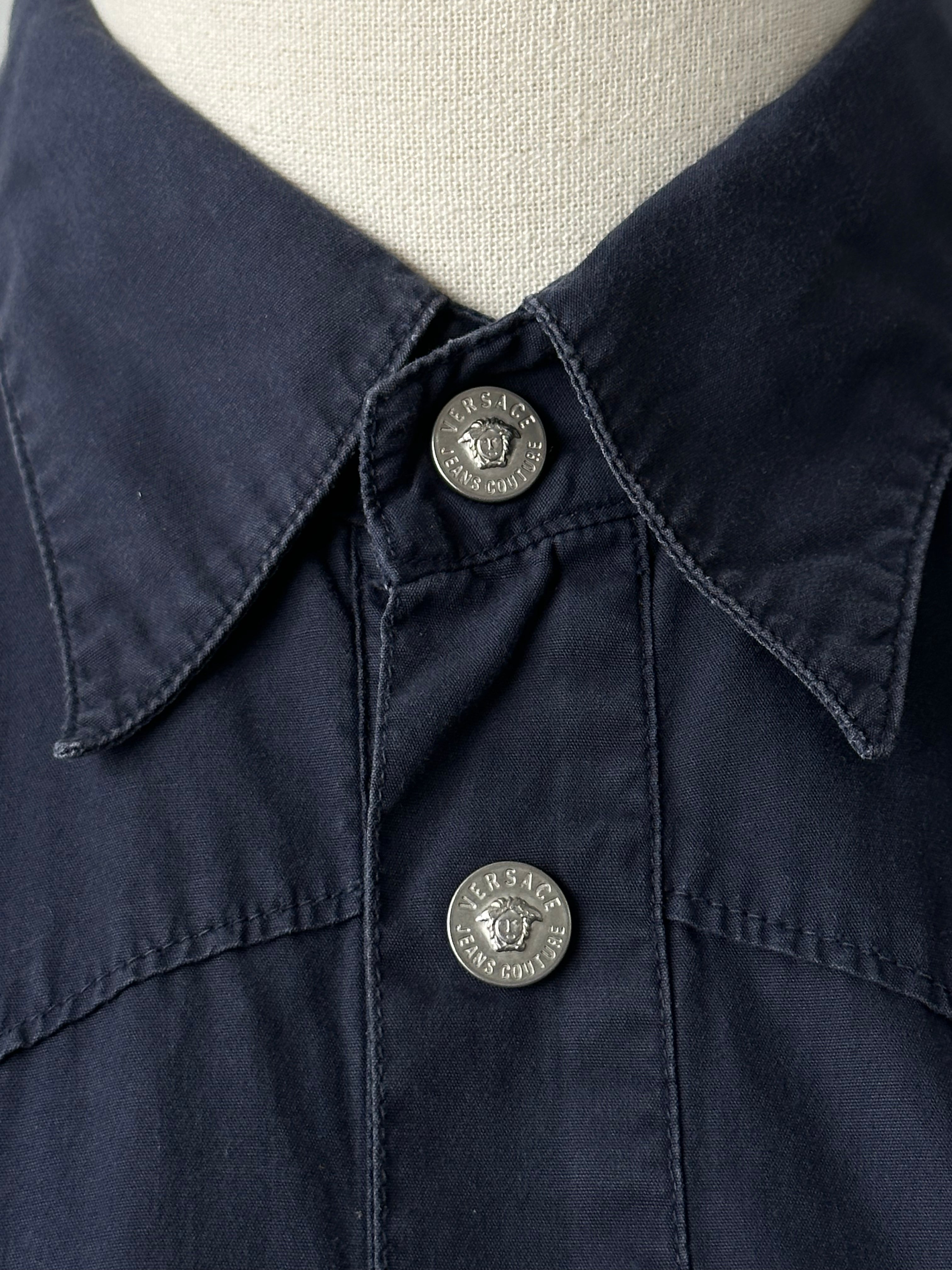 Versace Jeans Couture 1990s Pure Cotton Short Sleeve Shirt - L