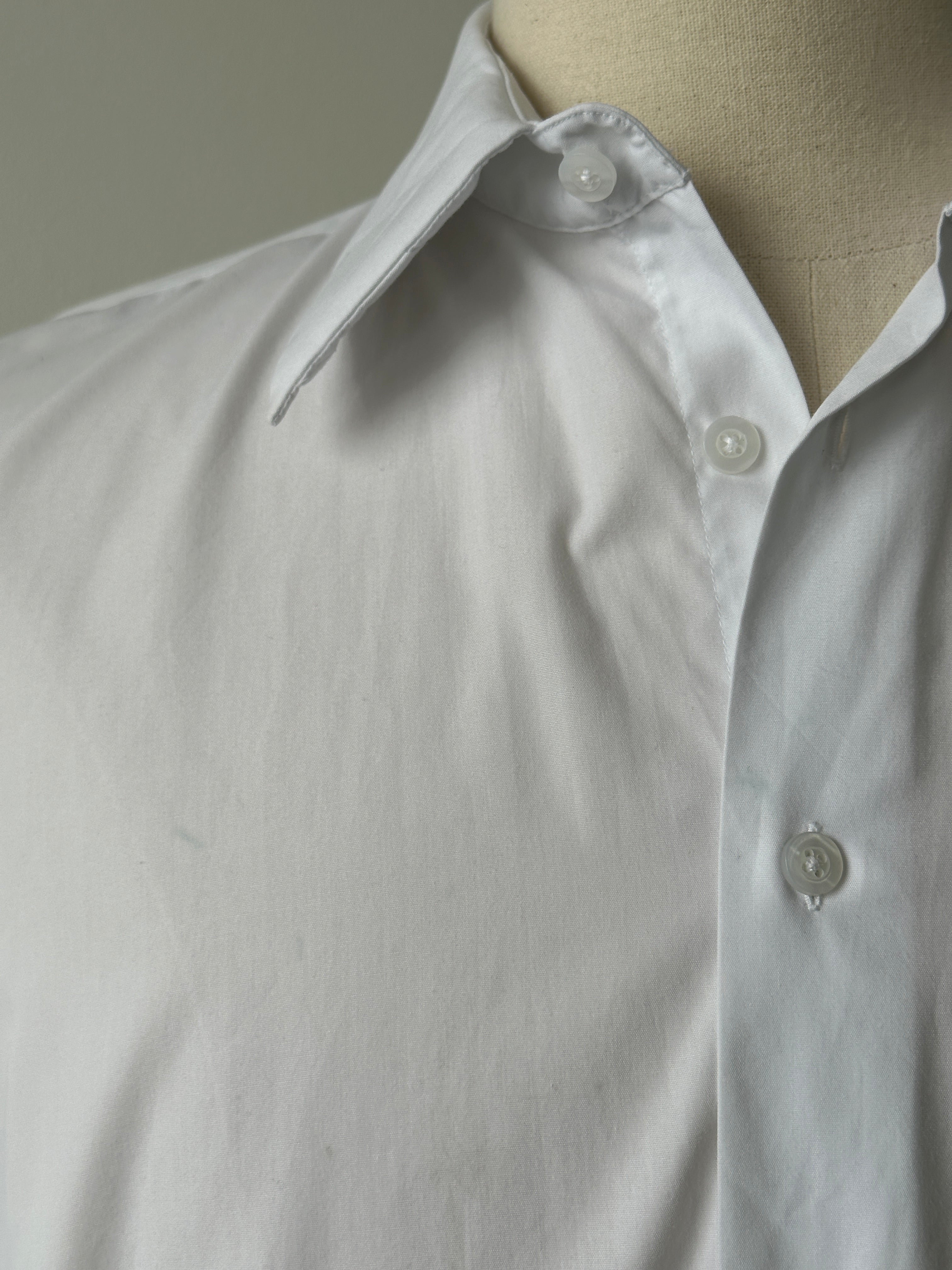 Yves Saint Laurent Pour Homme 2000s Cotton Dress Shirt - L-XL