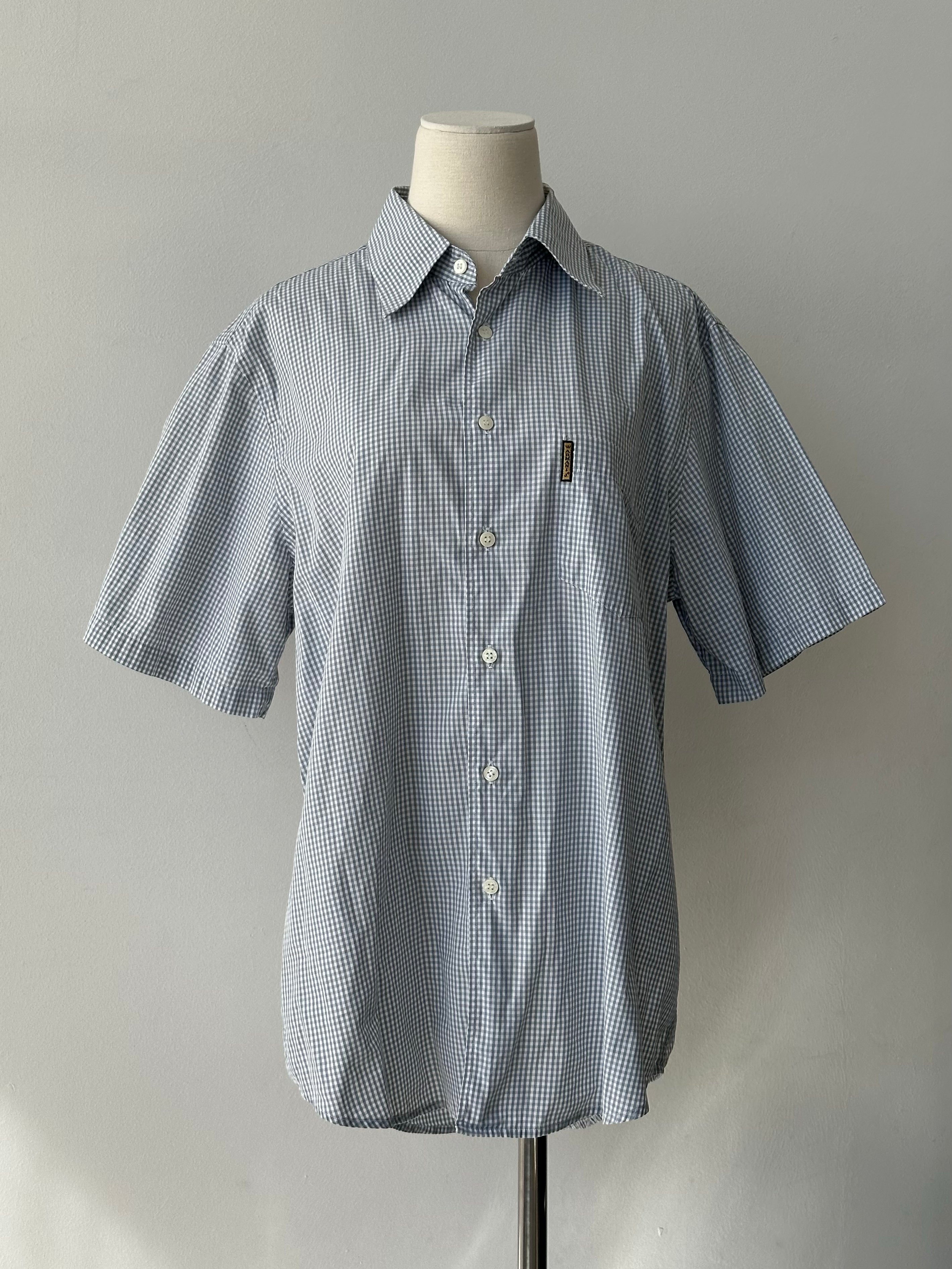 Armani Jeans 1990s Pure Cotton Check Shirt - L