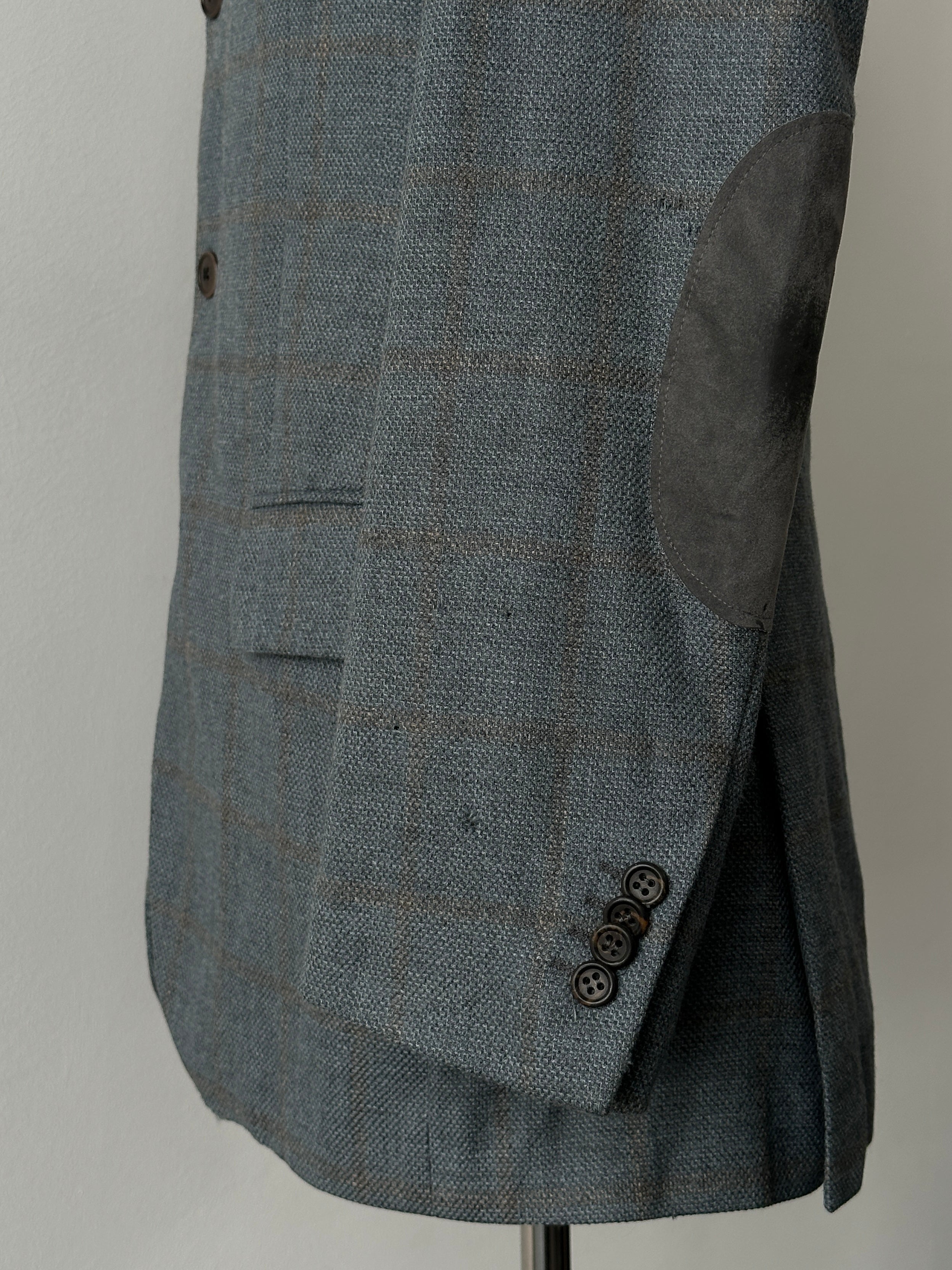 Loro Piana 1990s Check Wool Cashmere Blazer - 36R