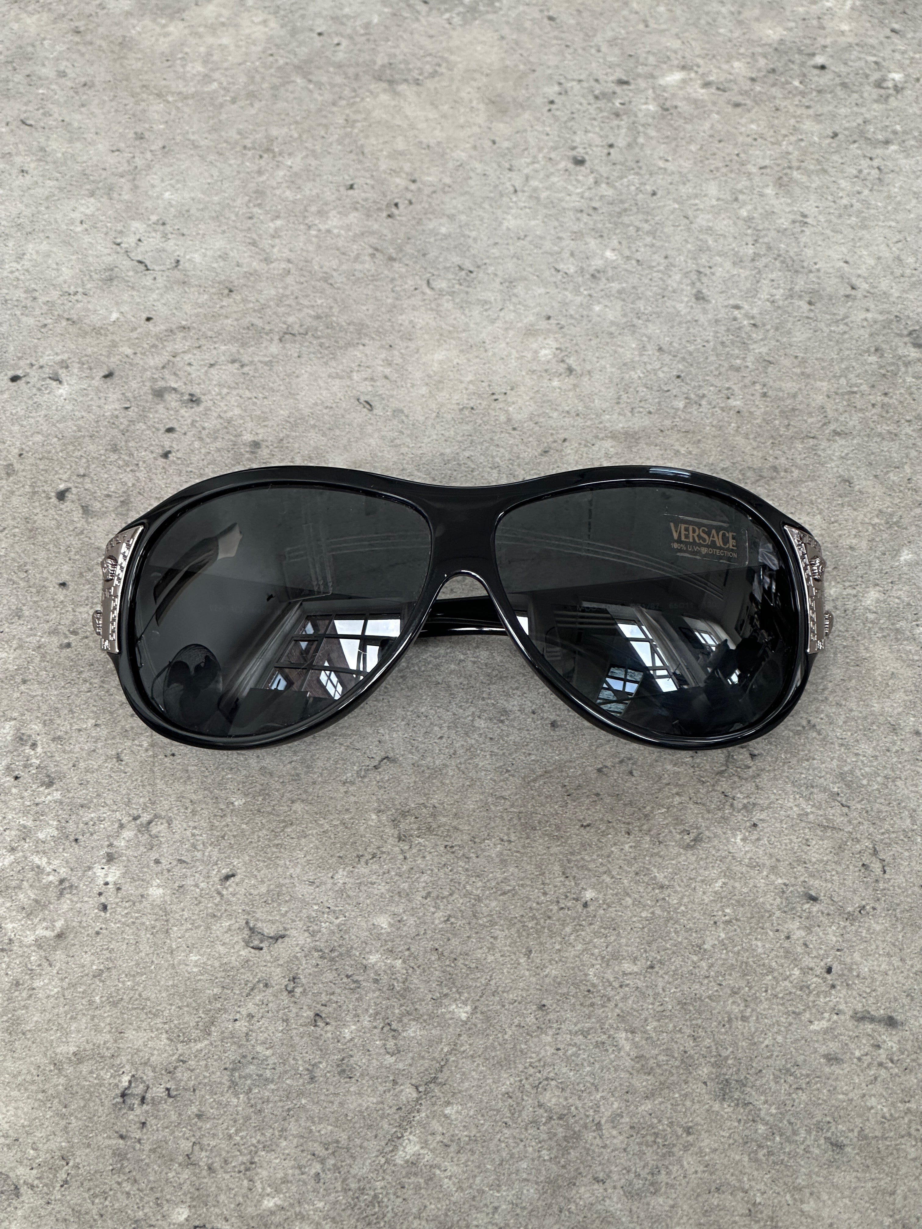 Versace 2000s Oversized Medusa Logo Sunglasses