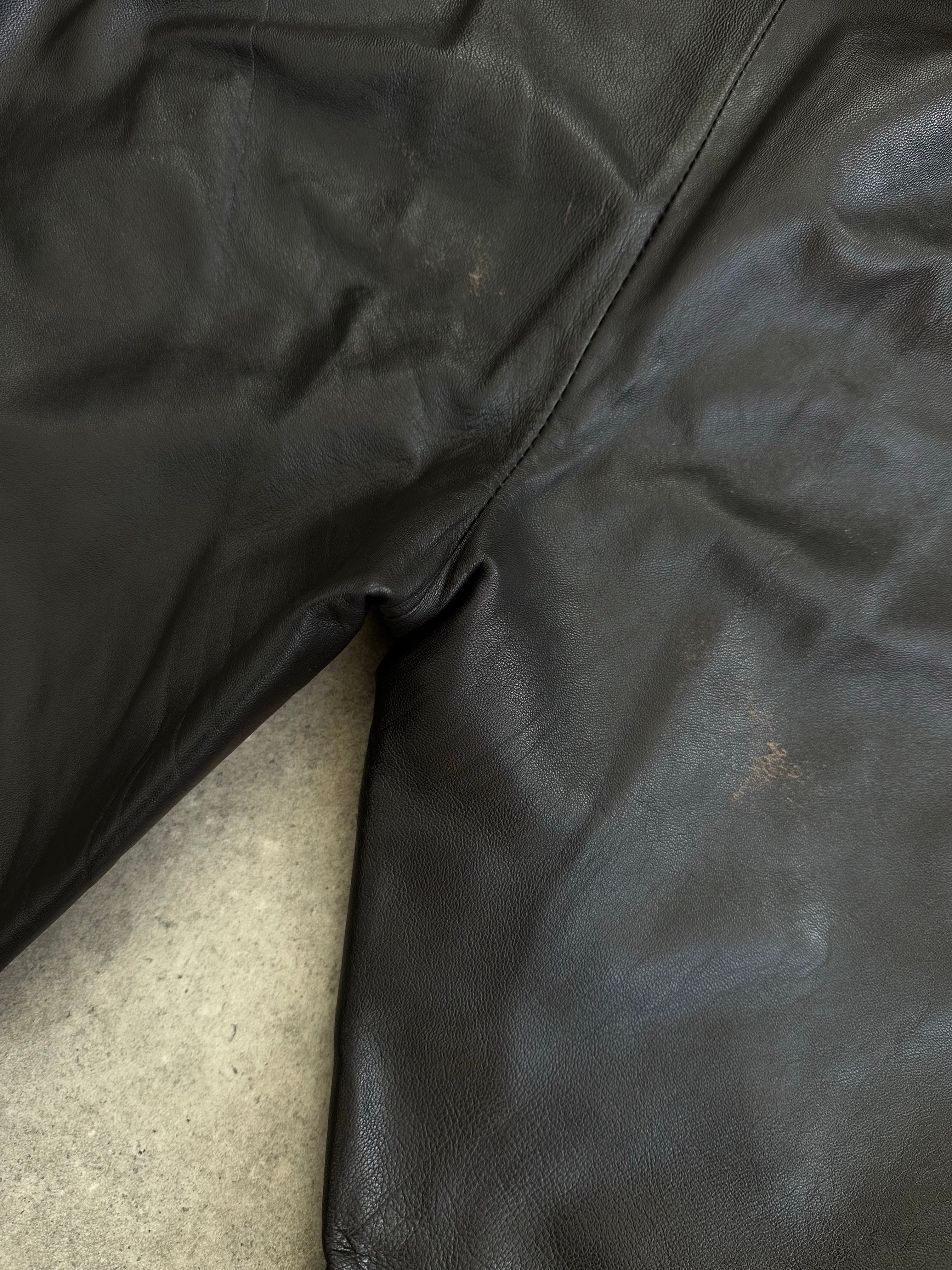 Vintage 1990s Leather Two Piece - S/W28