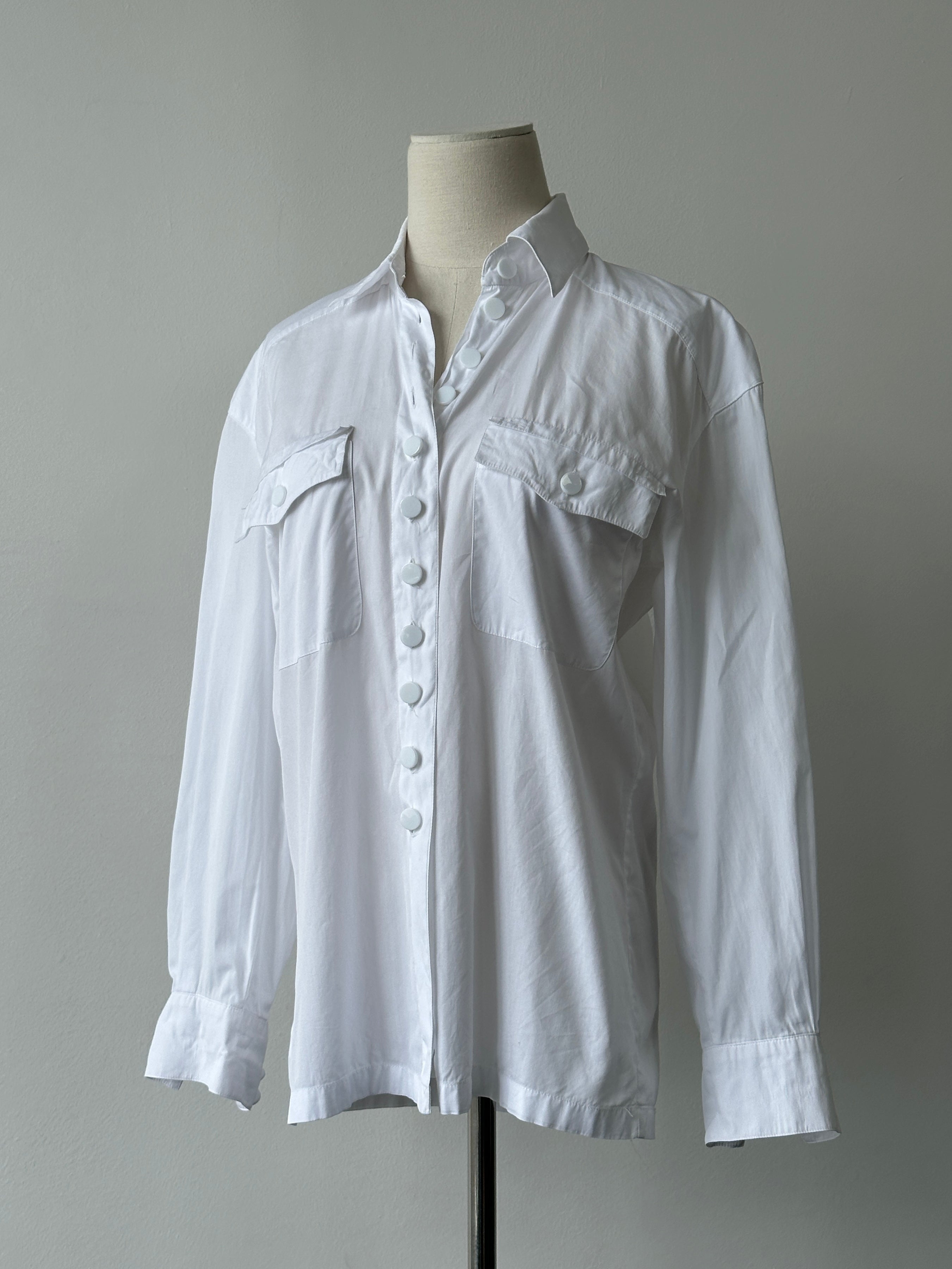Escada By Margaretha Ley 1990s Pure Cotton Shirt - S