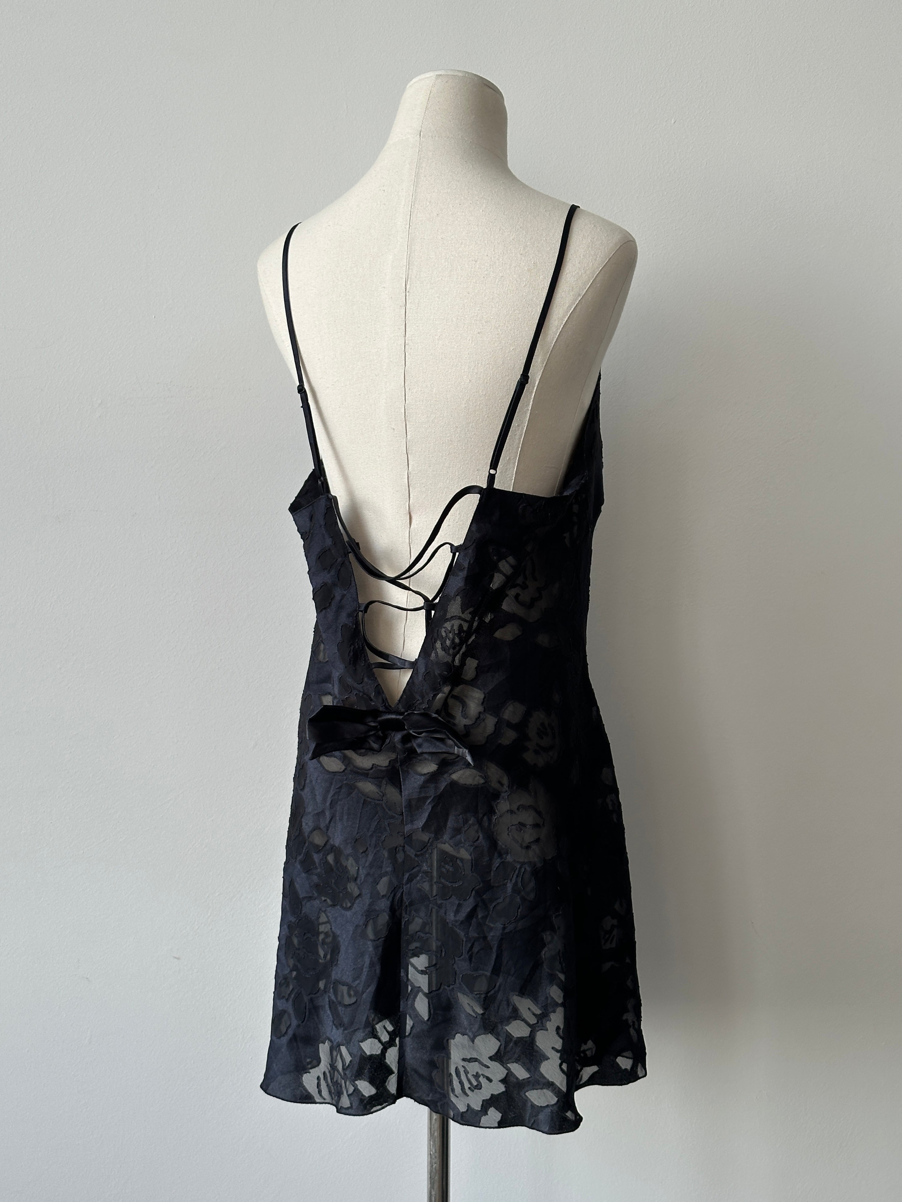 Victoria's Secret 1990s sheer dress in size large, featuring lightweight, translucent fabric and vintage-inspired design.