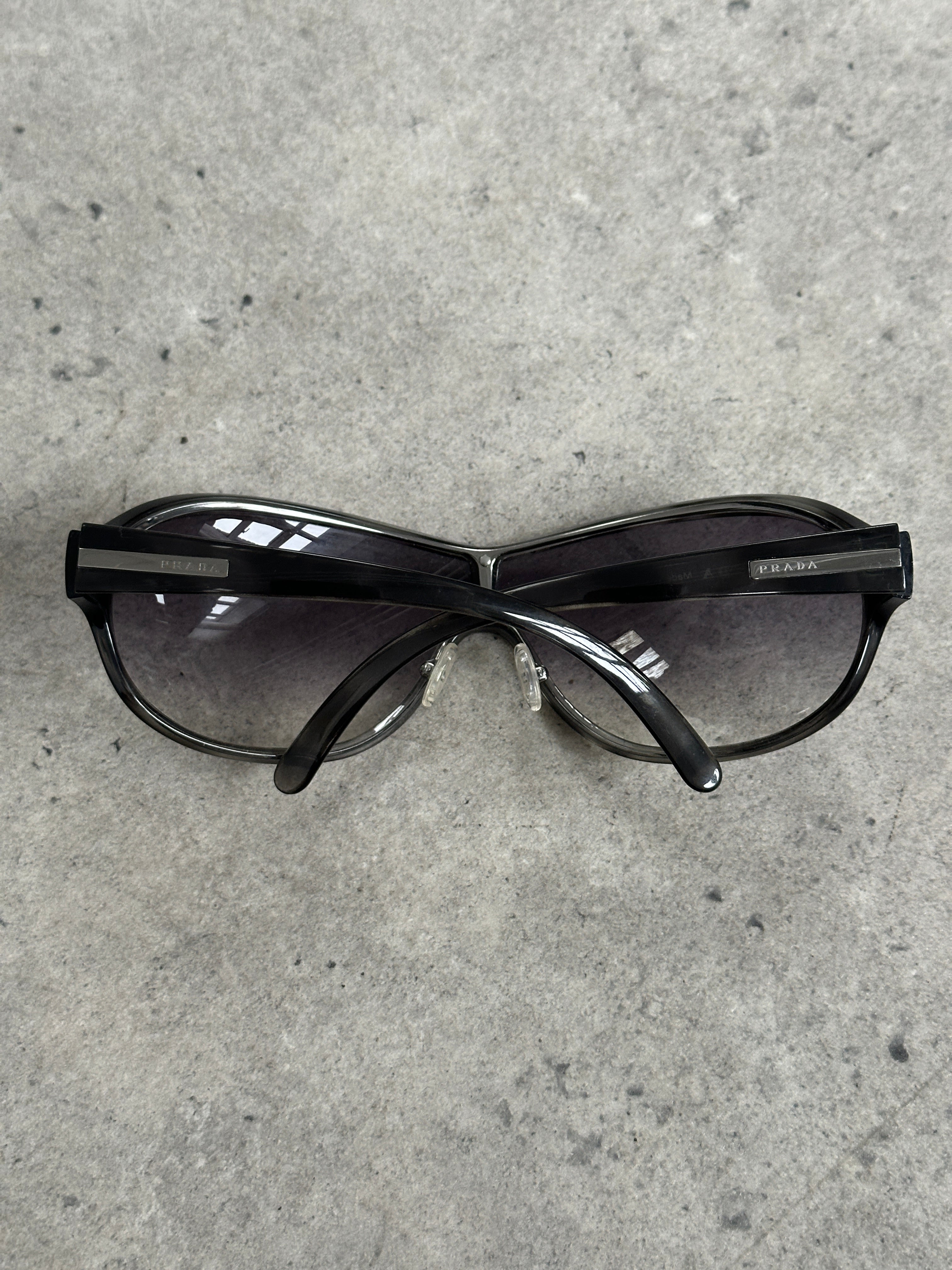 Prada 2000s Wraparound Shield Sunglasses