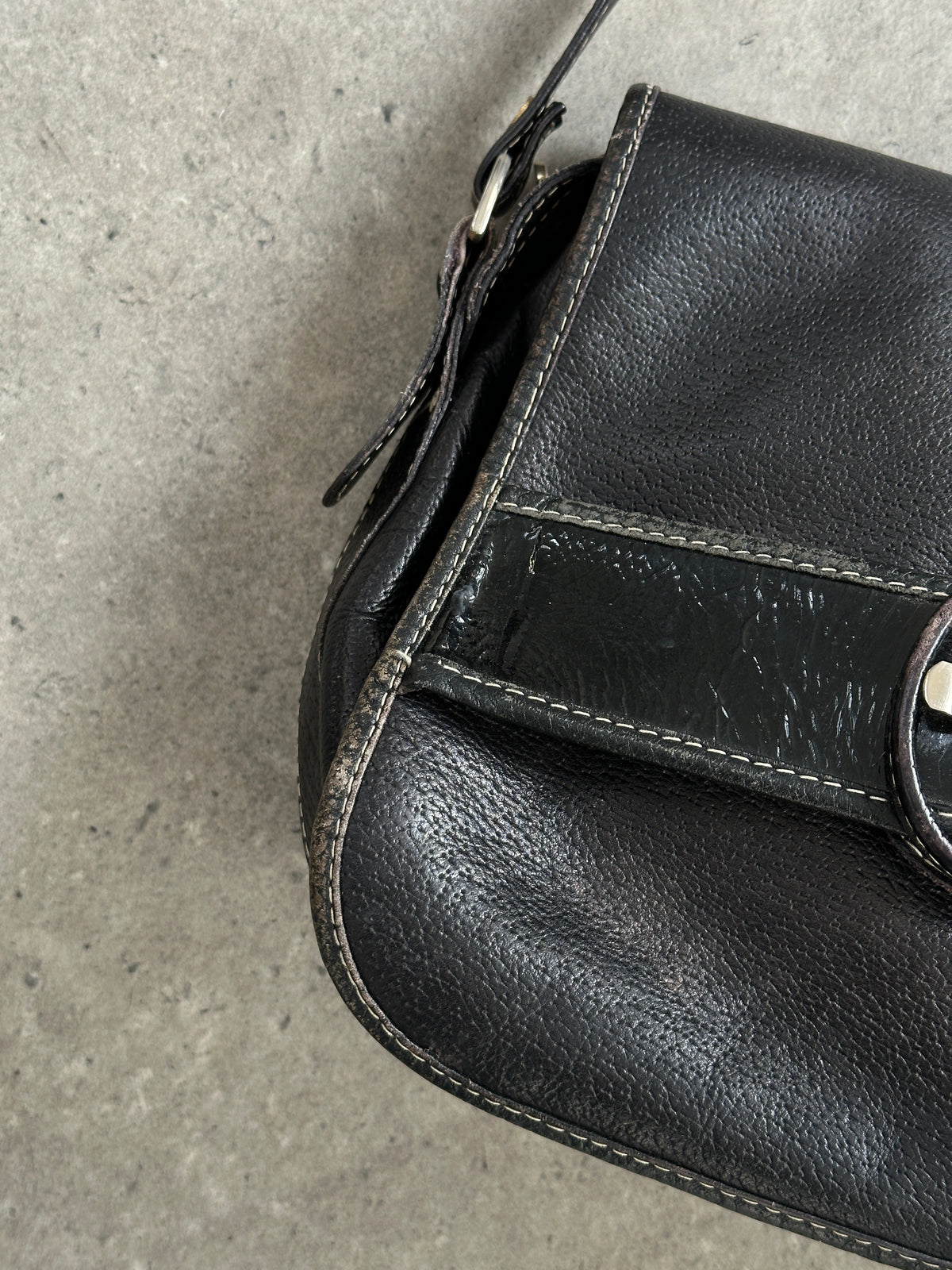 Gianfranco Ferre 1990s Leather Crossbody Bag