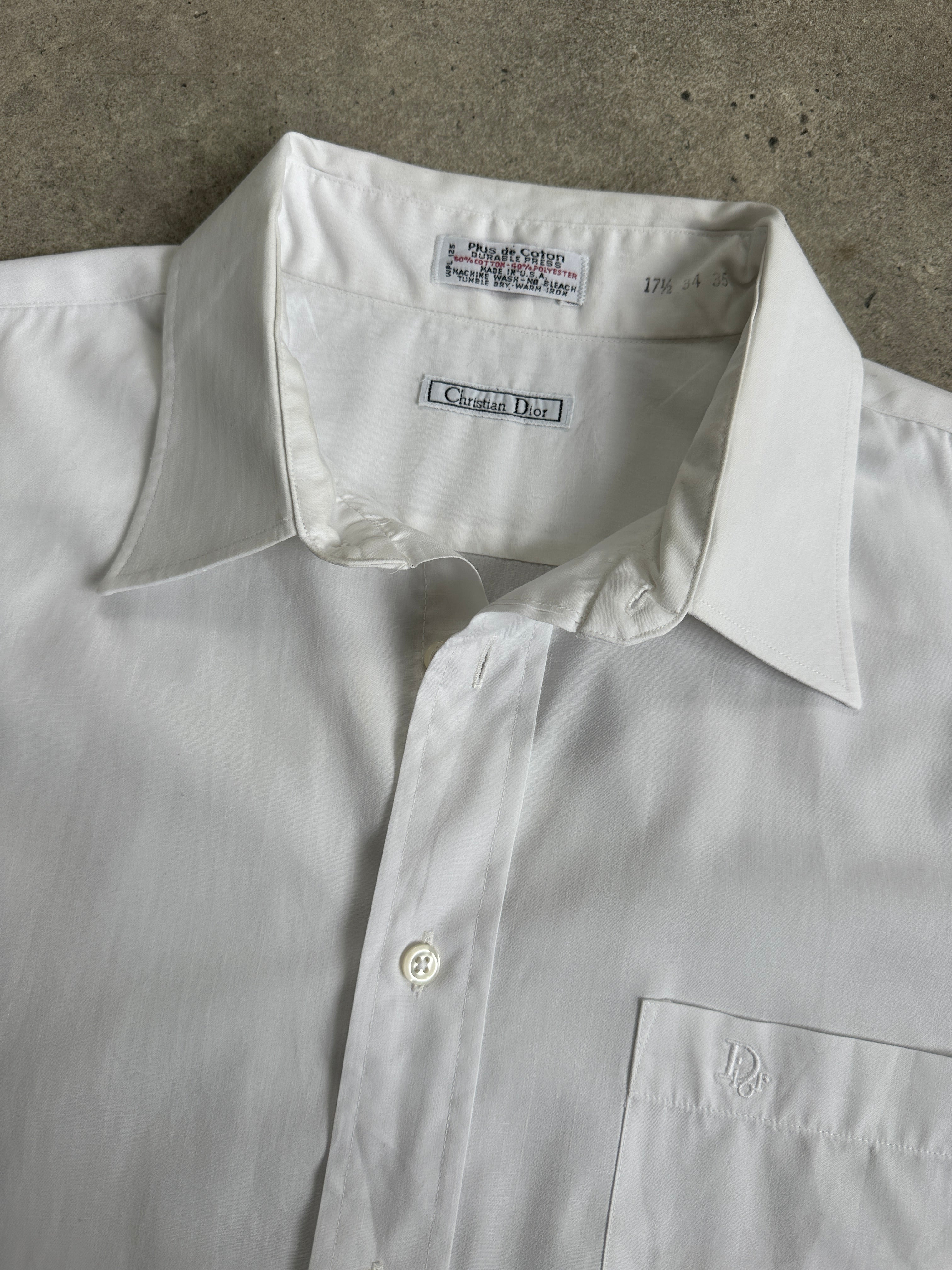 Christian Dior 1990s Cotton Logo Shirt - XL