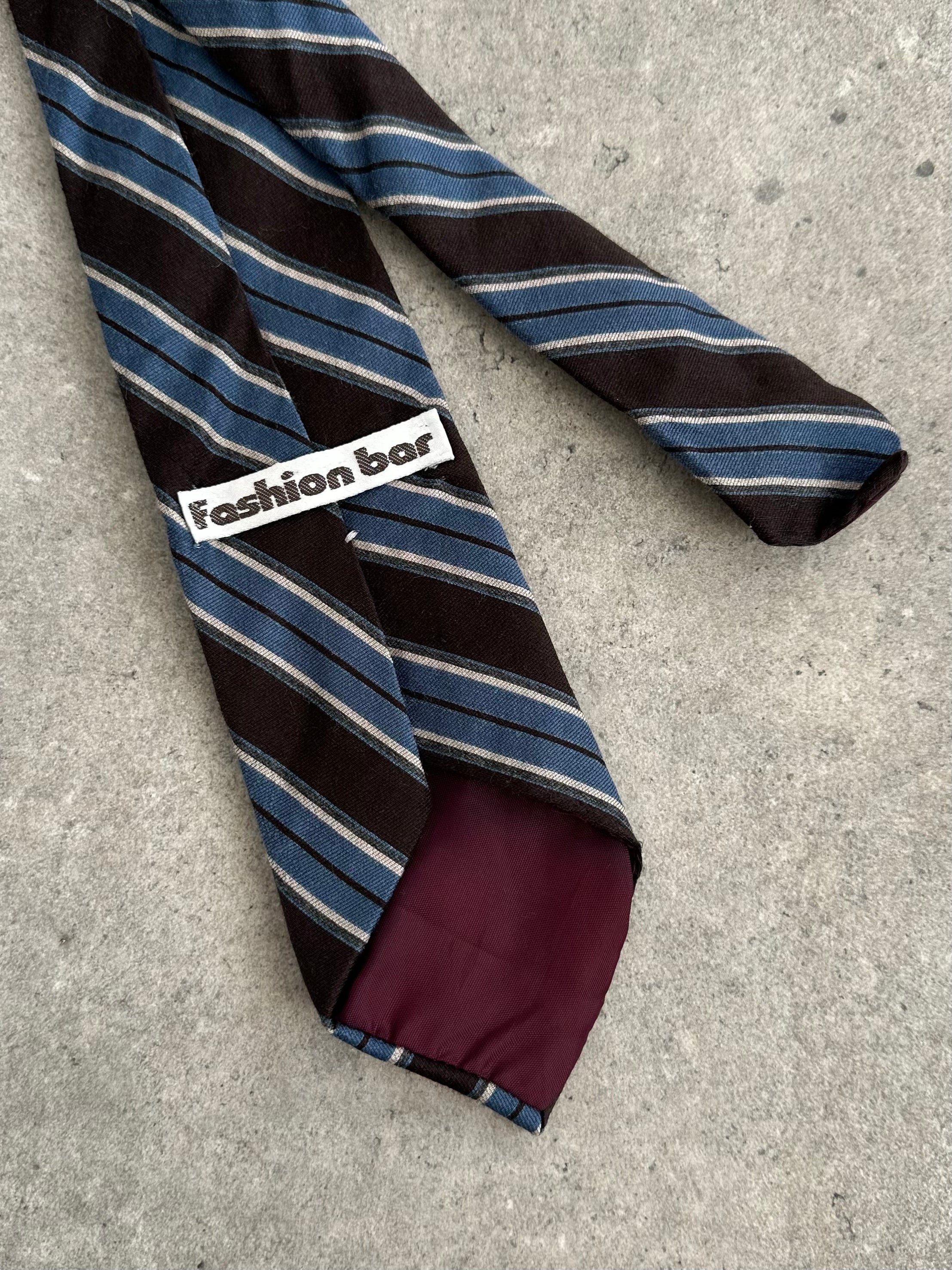 Vintage 1990s Wool Striped Tie