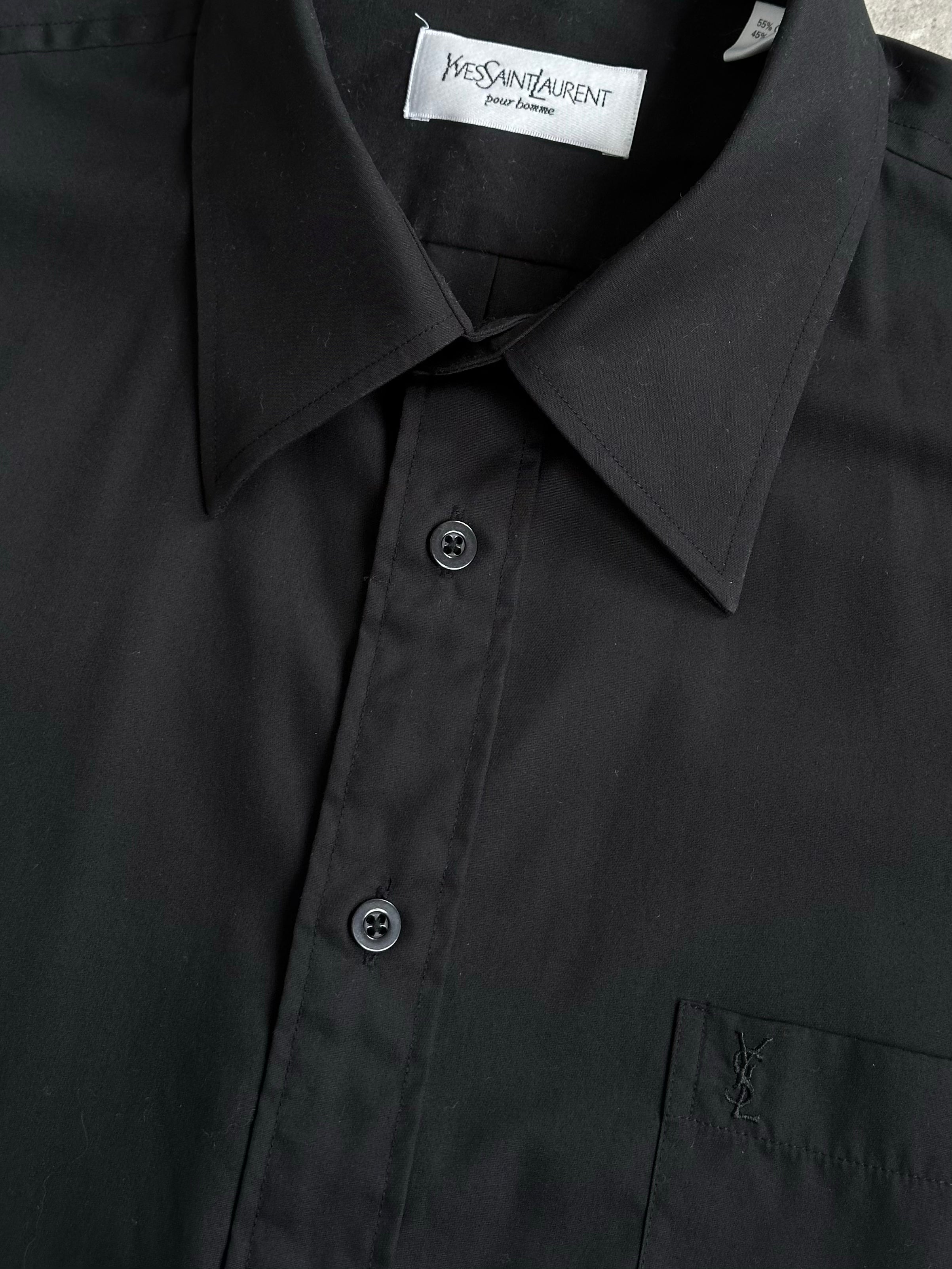 Yves Saint Laurent 1990s Cotton Woven Shirt - M/L