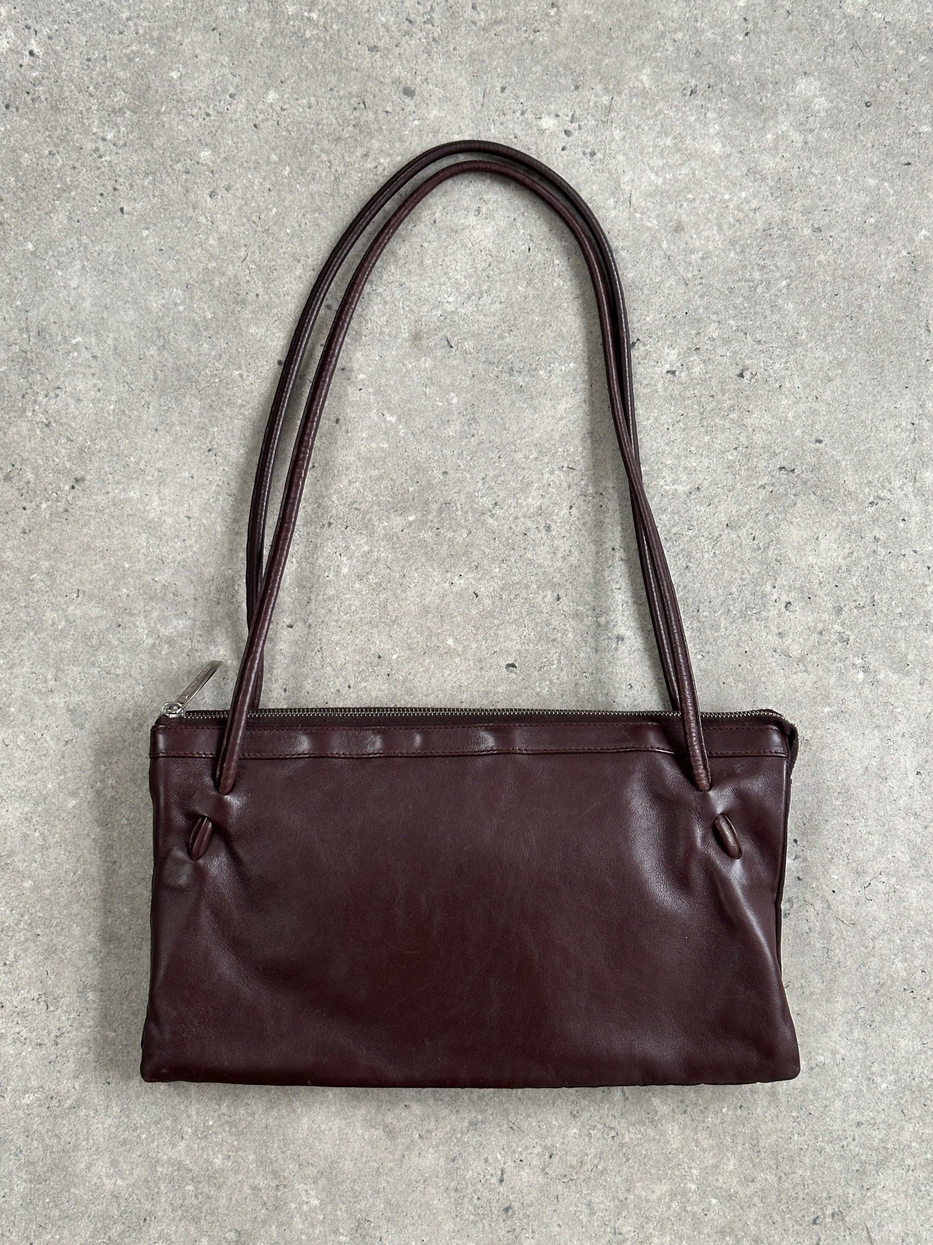 Giorgio Armani 1990s Leather Minimal Shoulder Bag