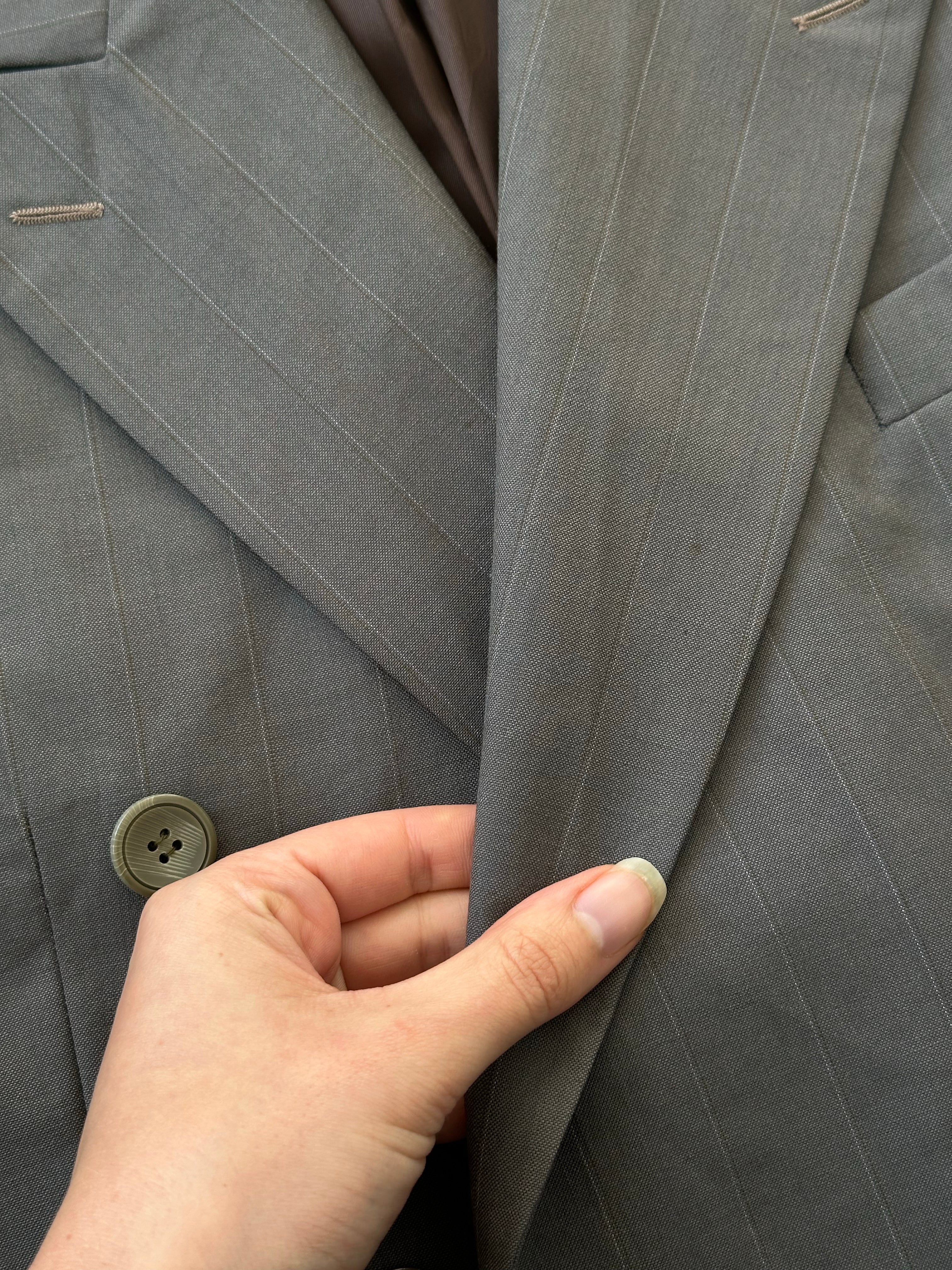 Yves Saint Laurent 1990s Pure Wool Double Breasted Blazer - 40R/L