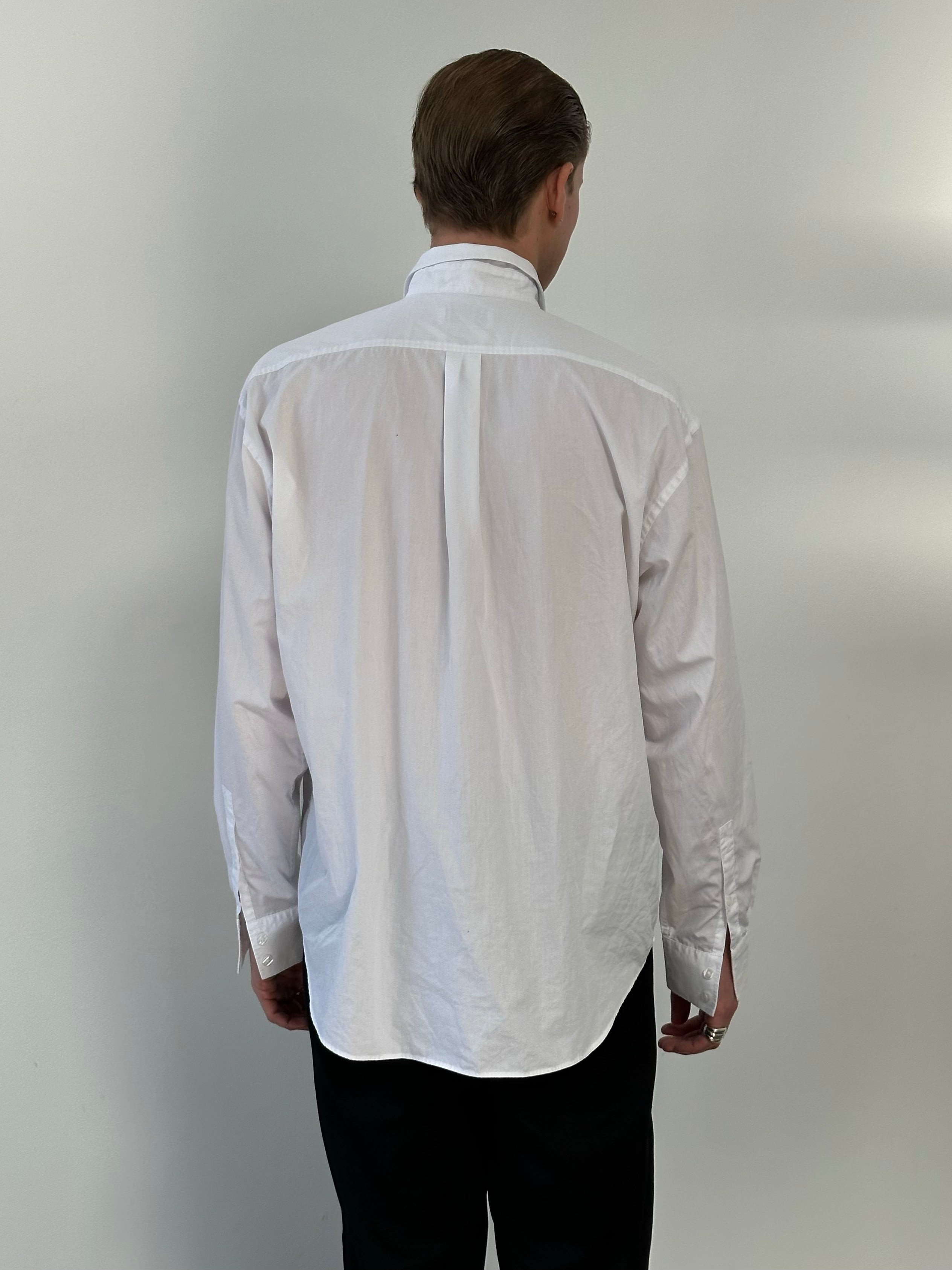 Yves Saint Laurent 1990s Cotton Logo Shirt - XL