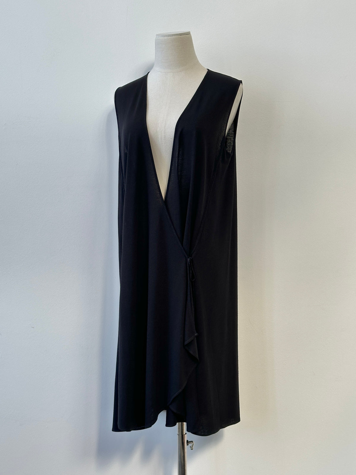La Perla 1990s Cotton Side Split Wrap Top - L