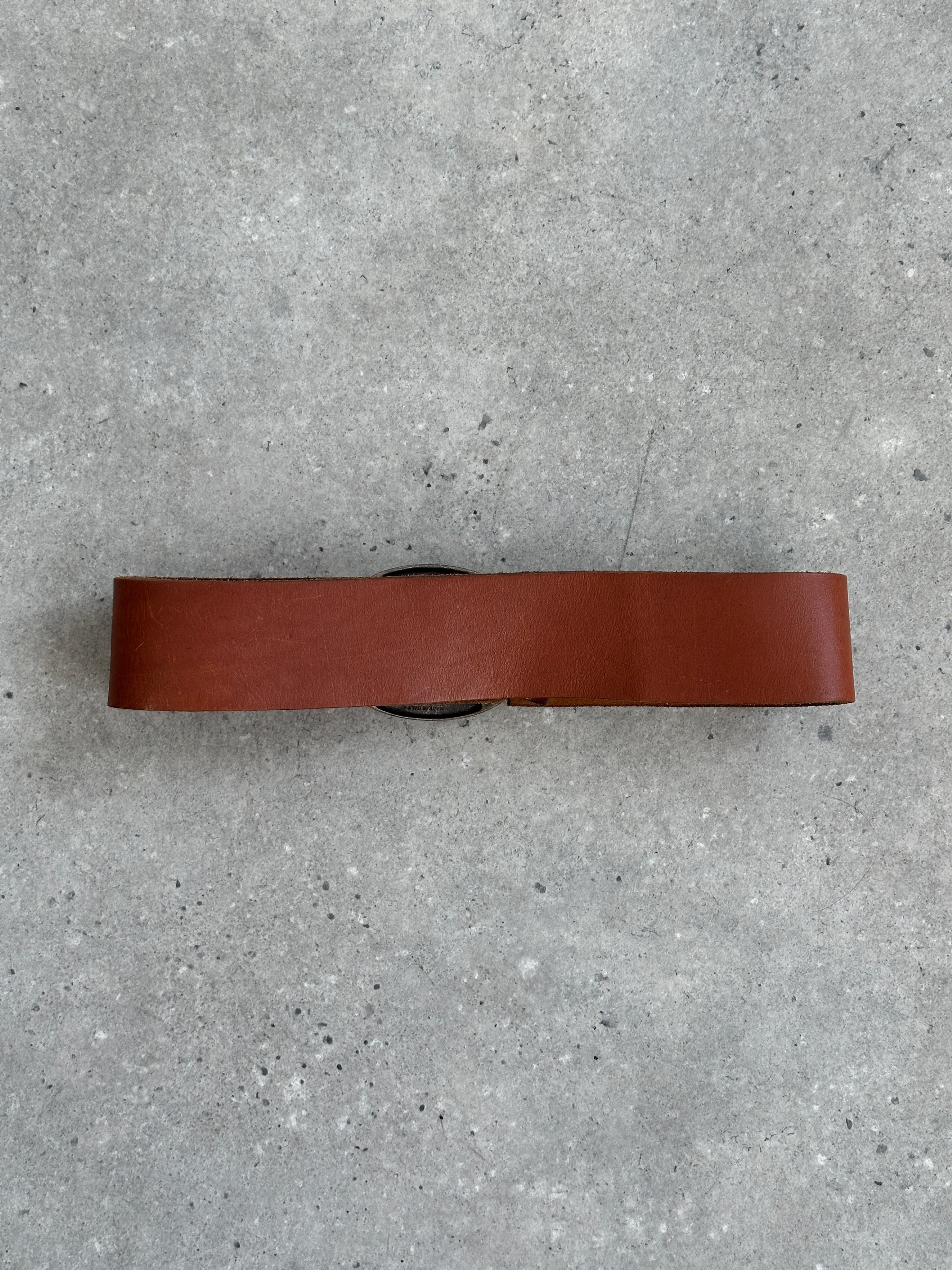 Vintage 1990s Leather Chunky Belt - W24-26