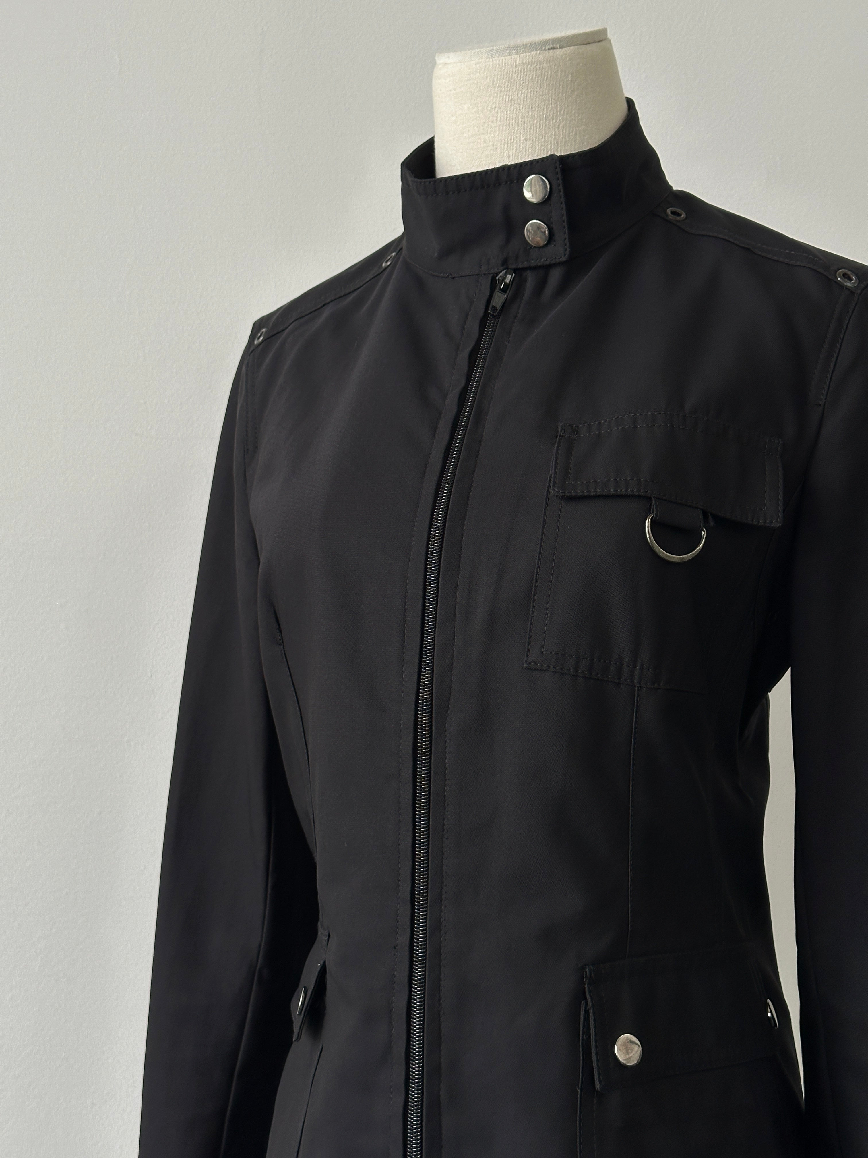 Marella 1990s Cotton High Neck Jacket - S