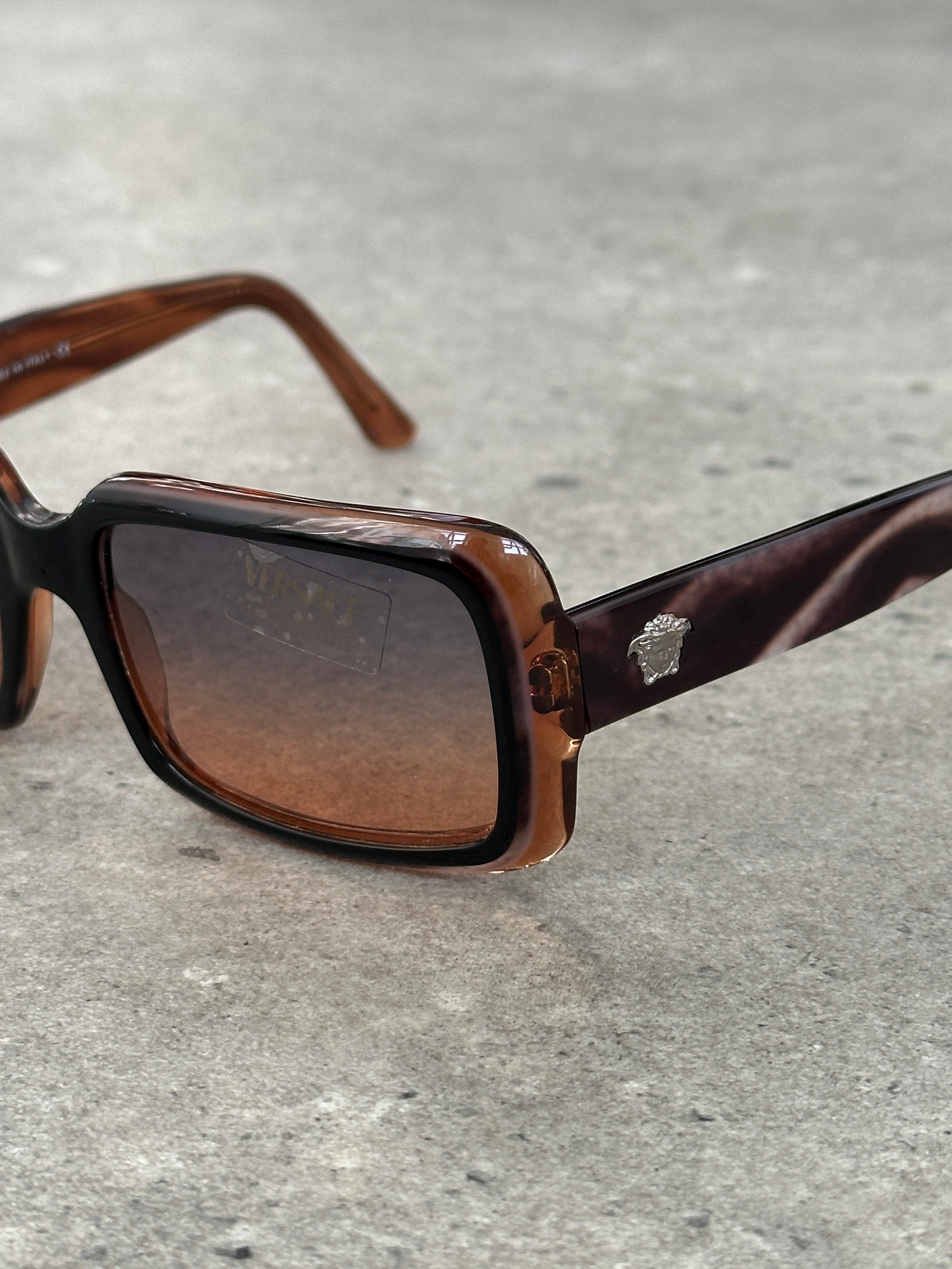 Versace 2000s Square Medusa Sunglasses