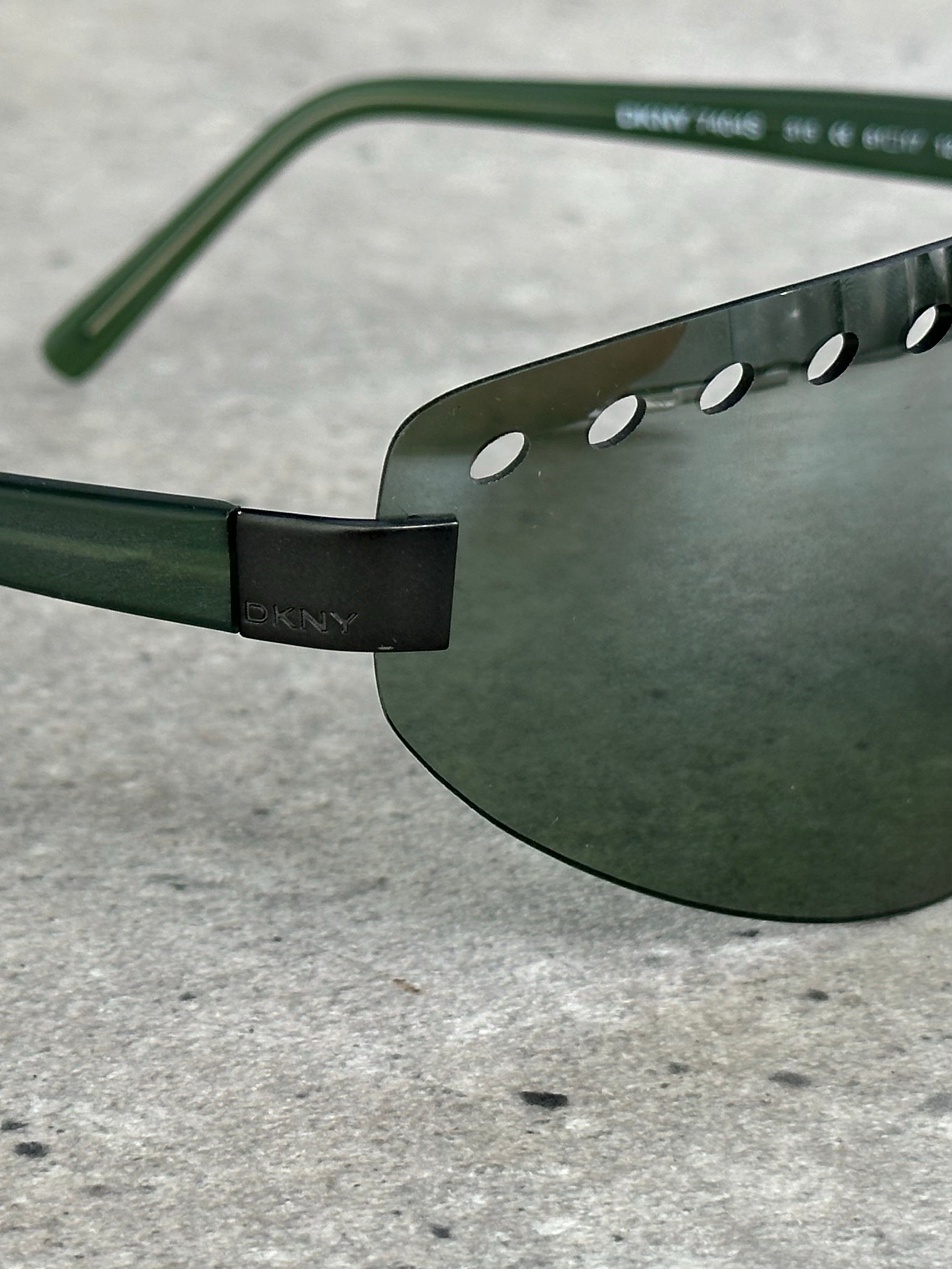 DKNY 2000s Rimless Shield Sunglasses