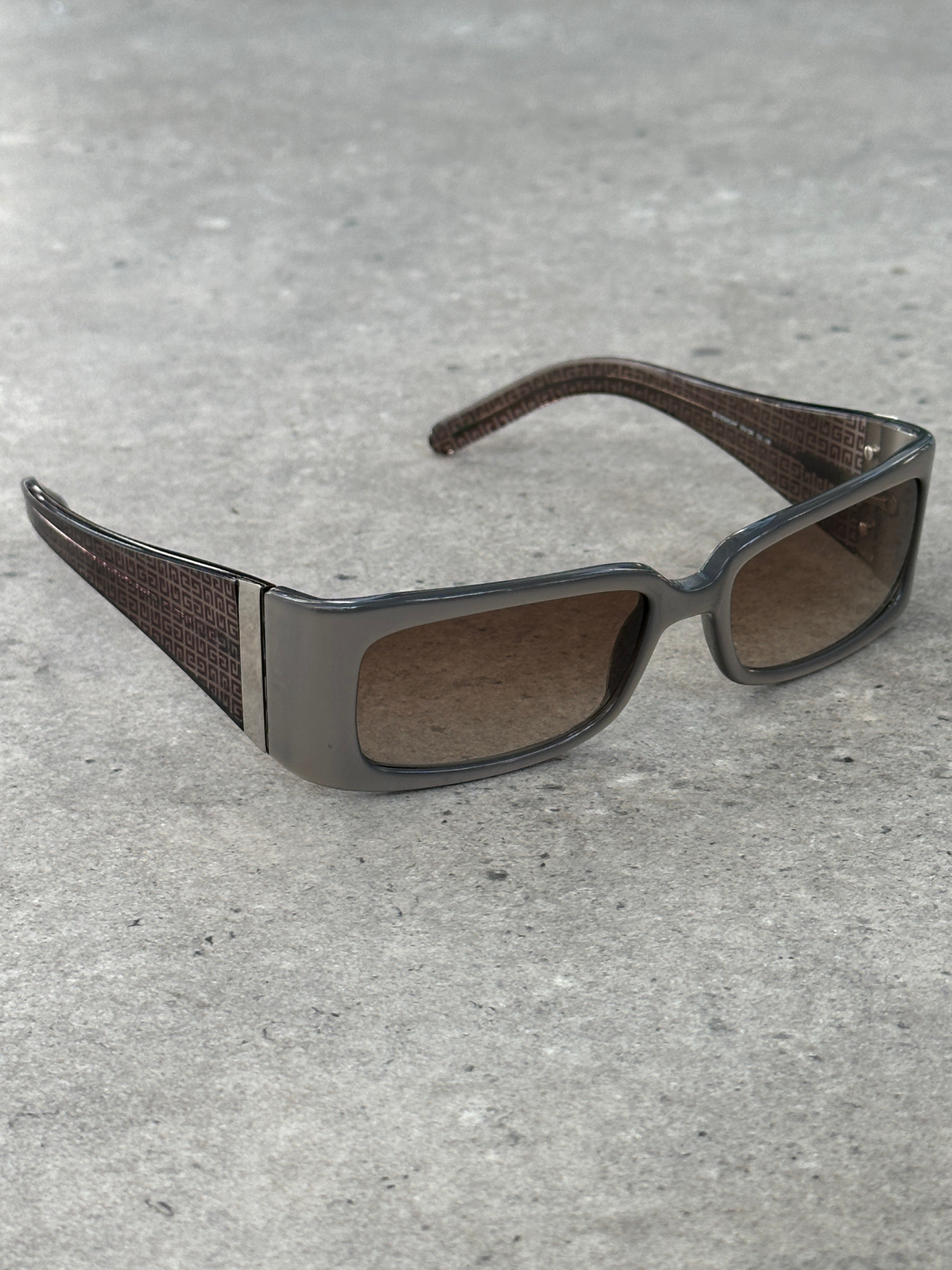 Givenchy 2000s Rectangular Monogram Sunglasses