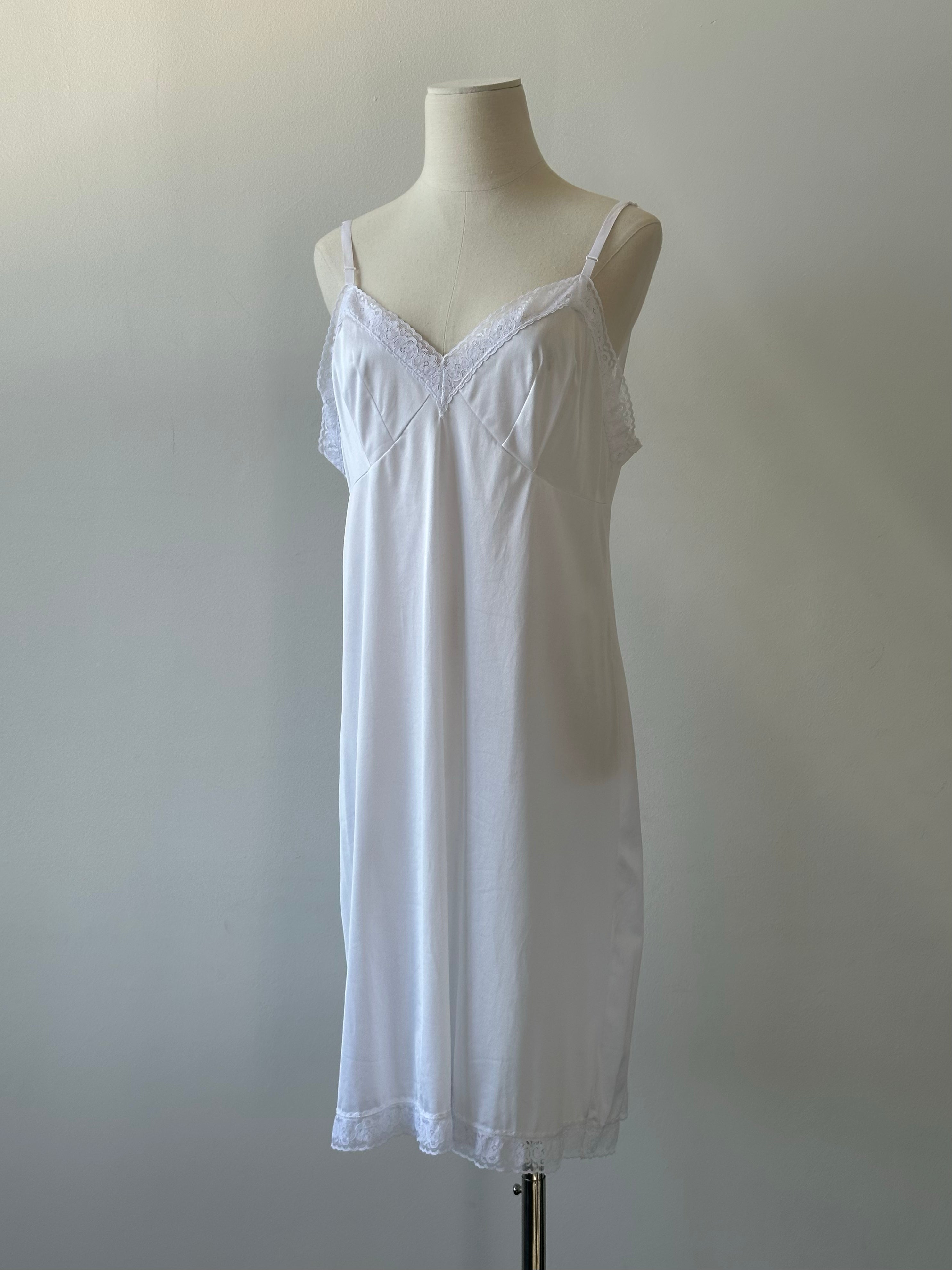 Vintage 1990s Sheer Lace Midi Dress - L
