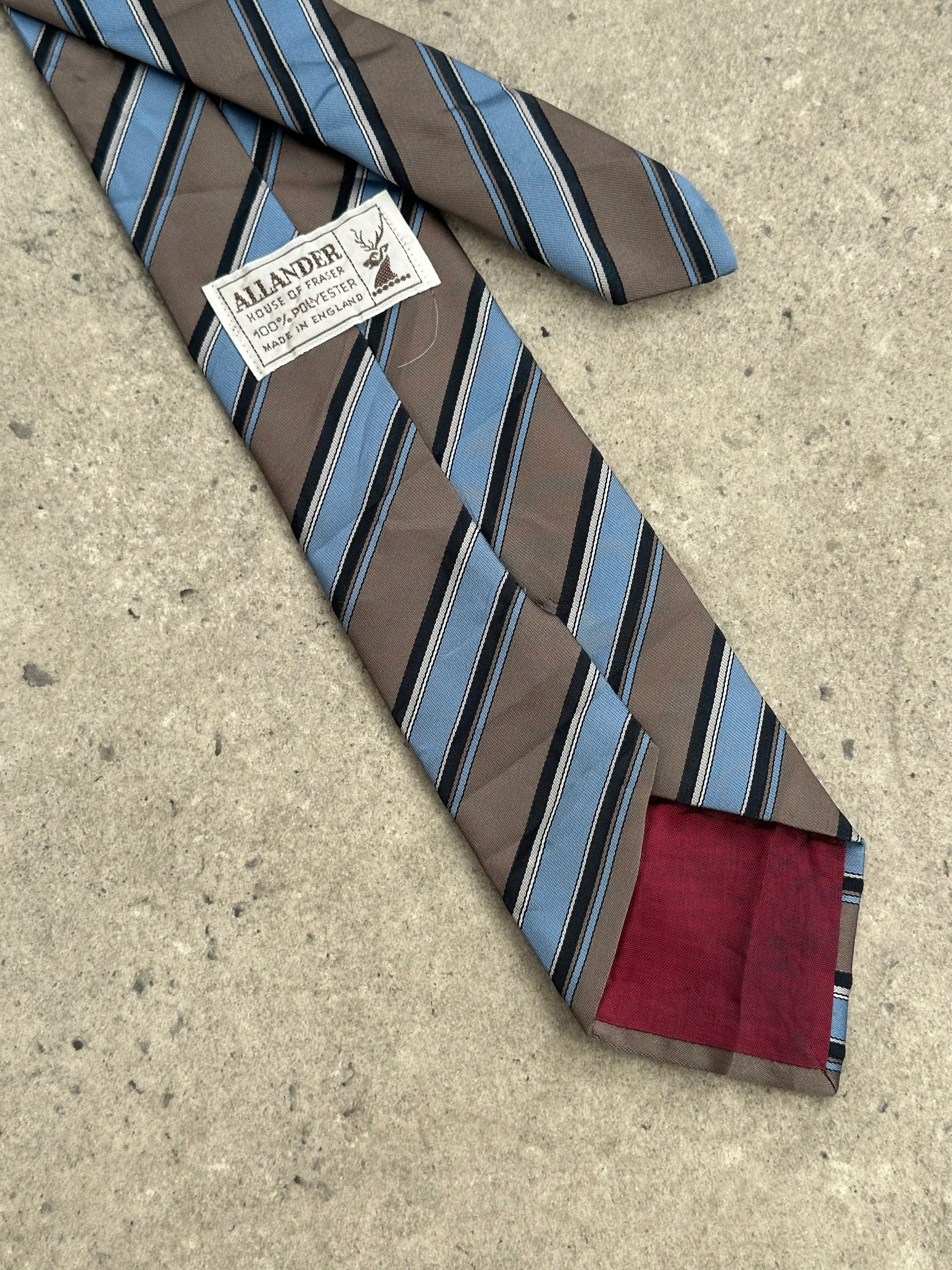 British Vintage 1990s Striped Tie