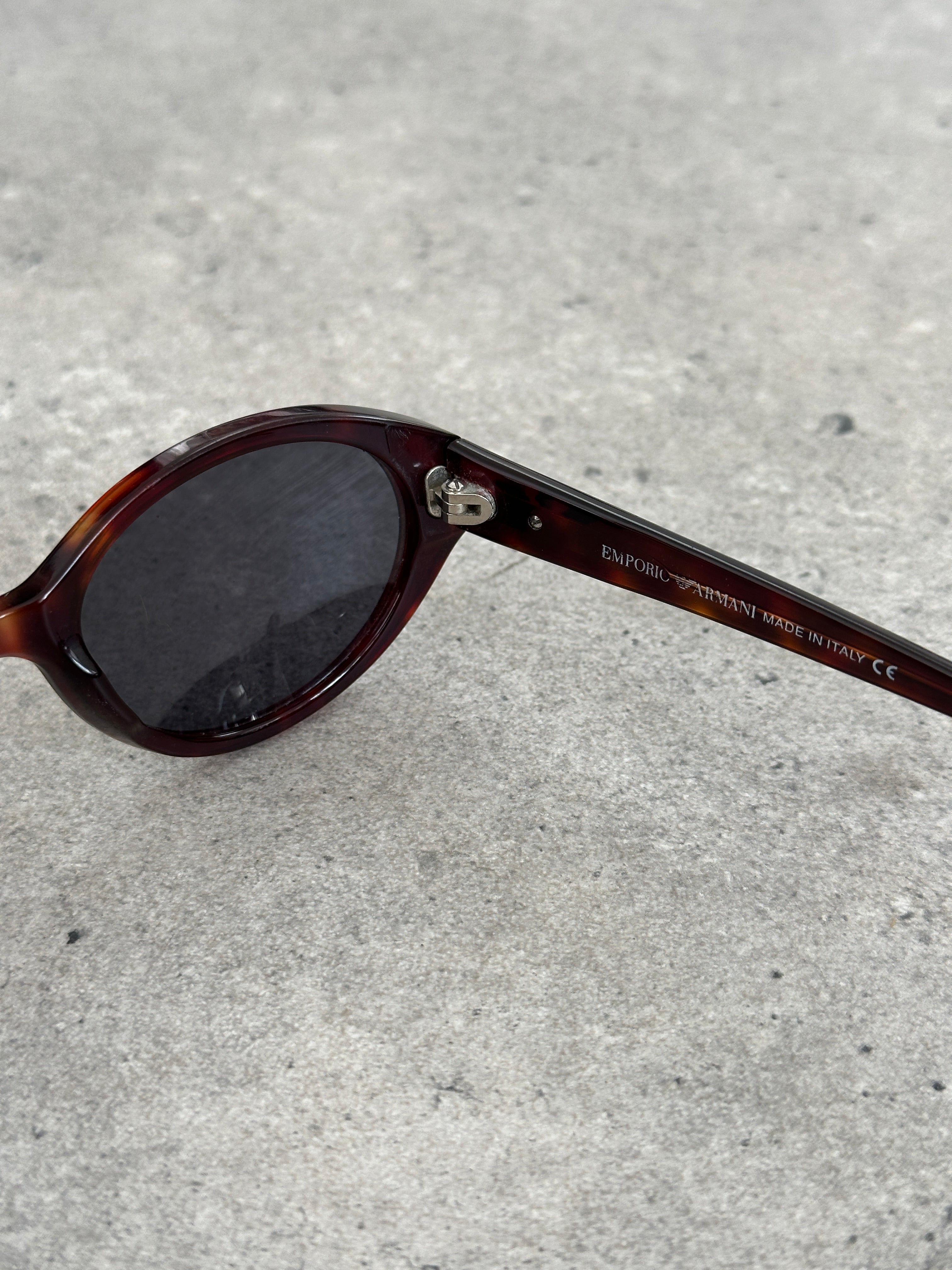 Emporio Armani 2000s Oval Logo Sunglasses
