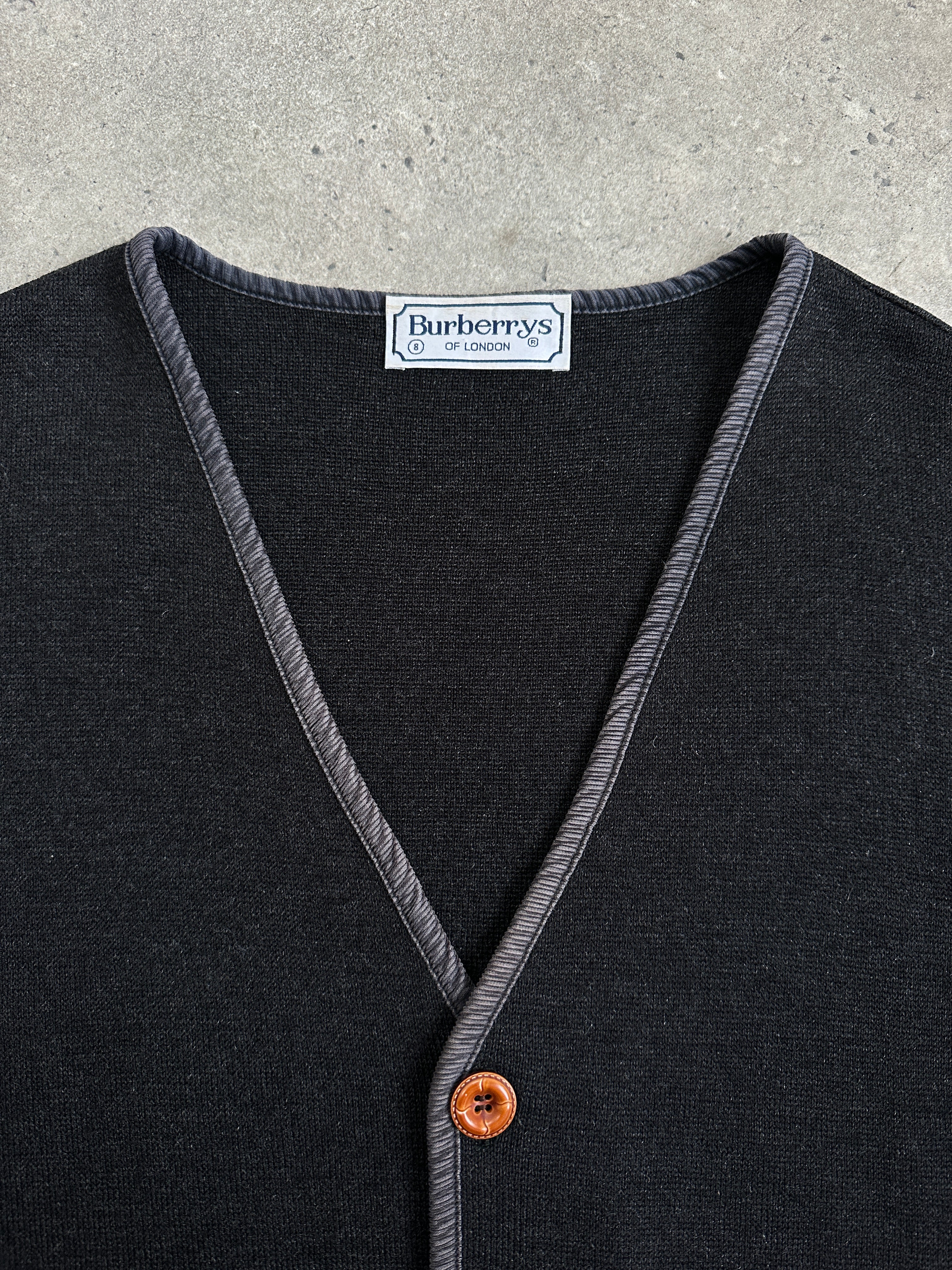 Burberry 1990s Wool Knit Logo Waistcoat - L