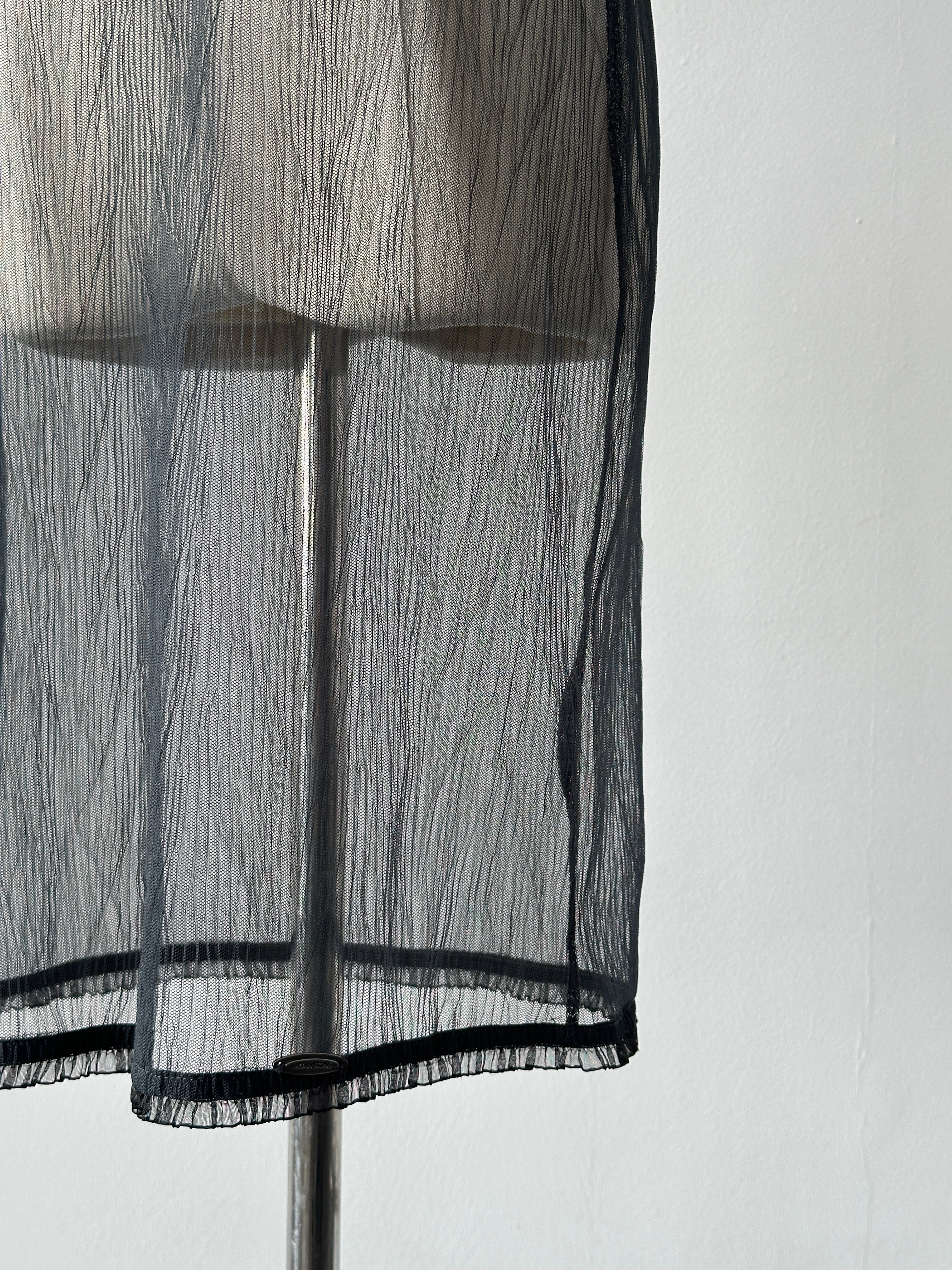 Vintage 2000s Sheer Sleeveless Midi Dress - S-M