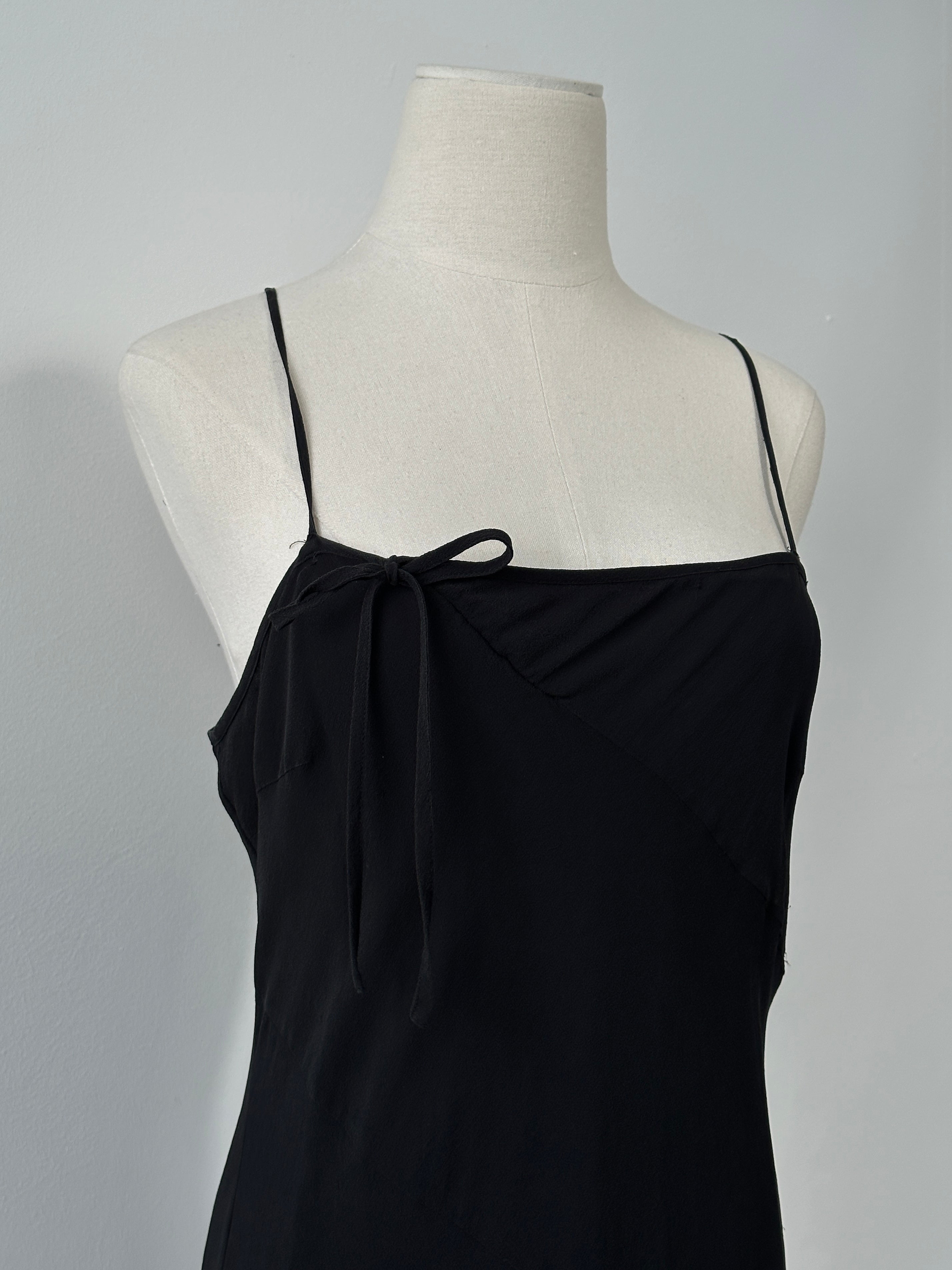 Vintage 2000s Pure Silk Floor Length Dress - M-L