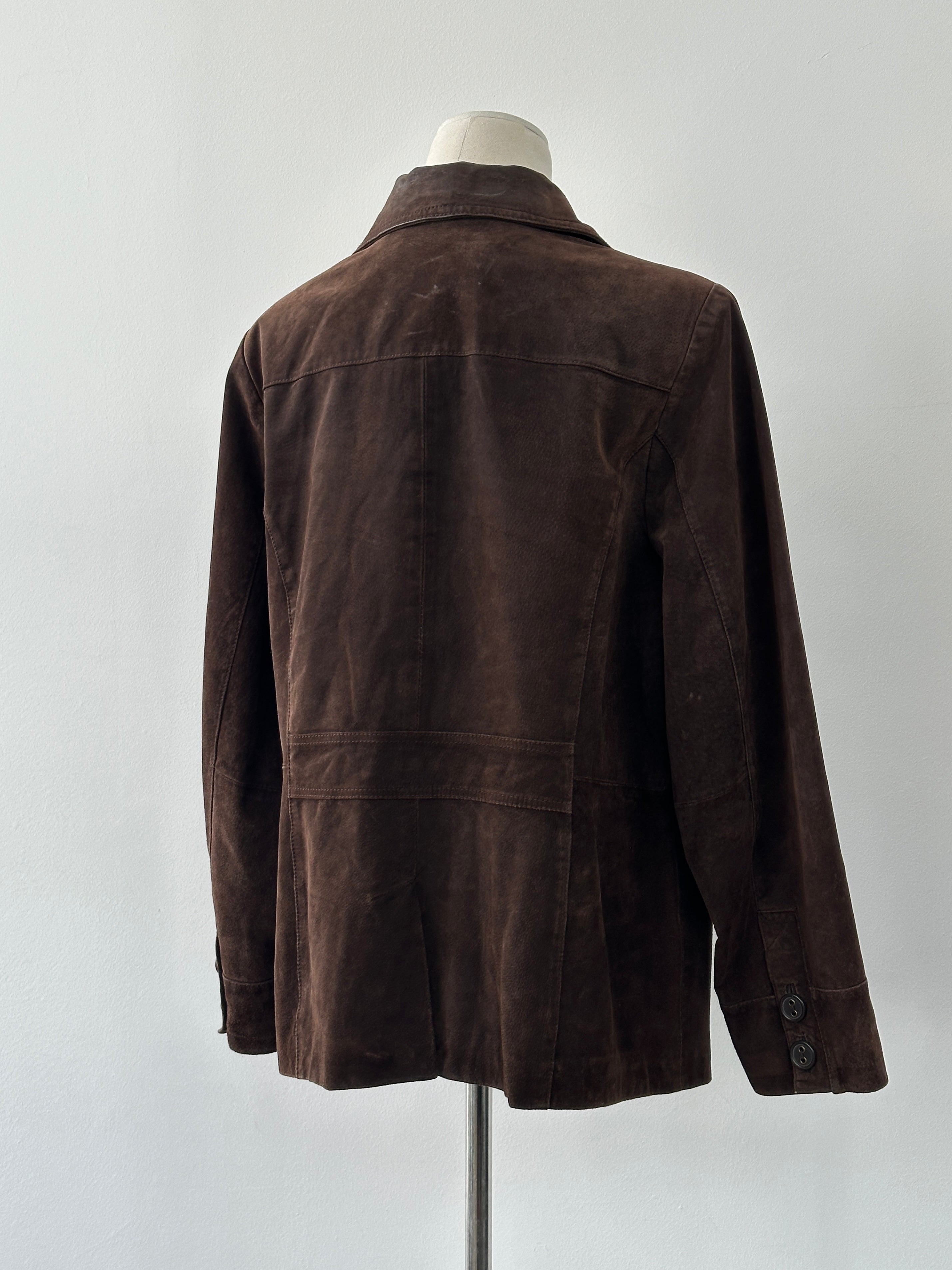 Vintage 1990s Suede Leather Jacket - M