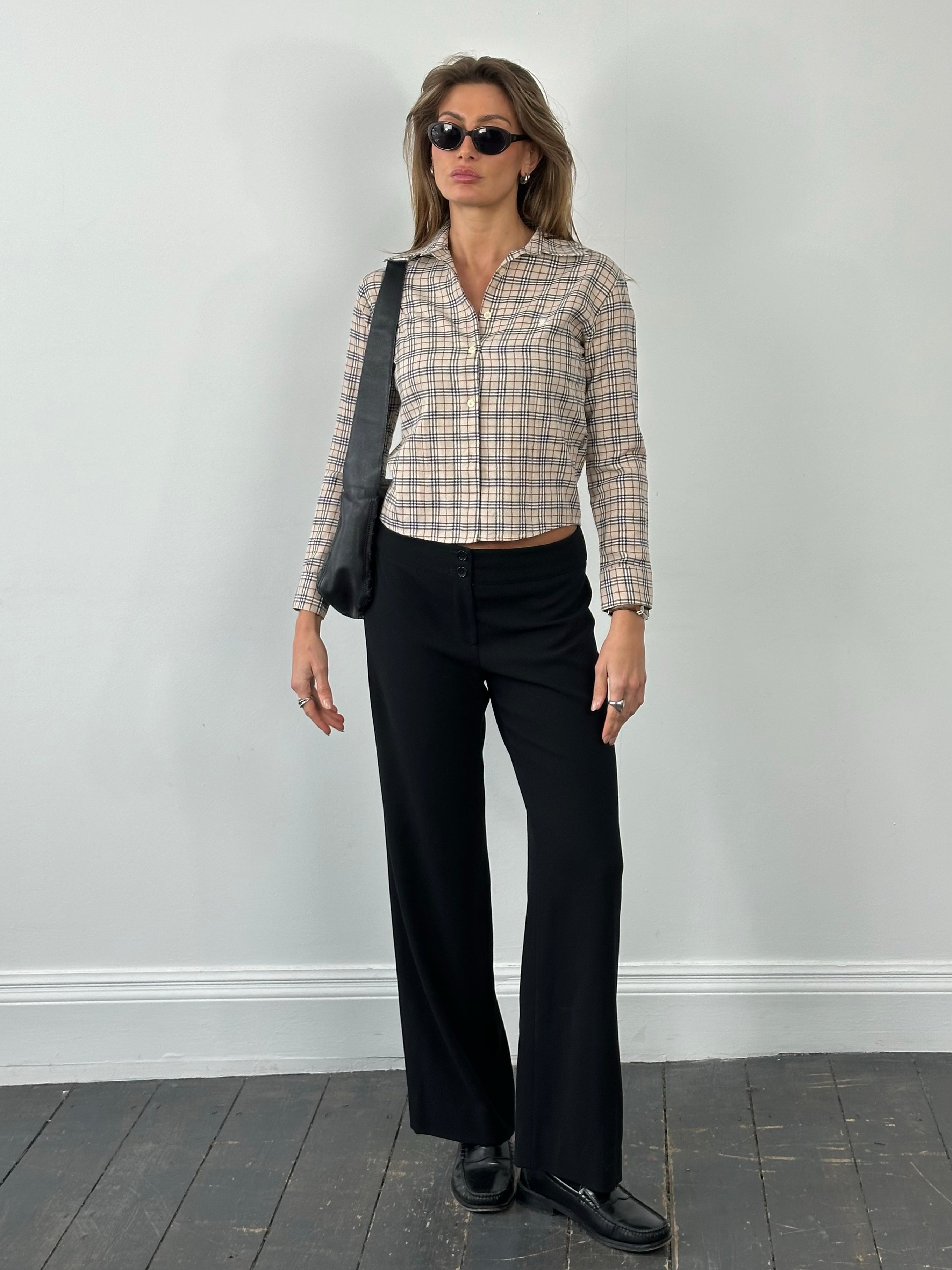 Burberry London 2000s Cotton Check Shirt -