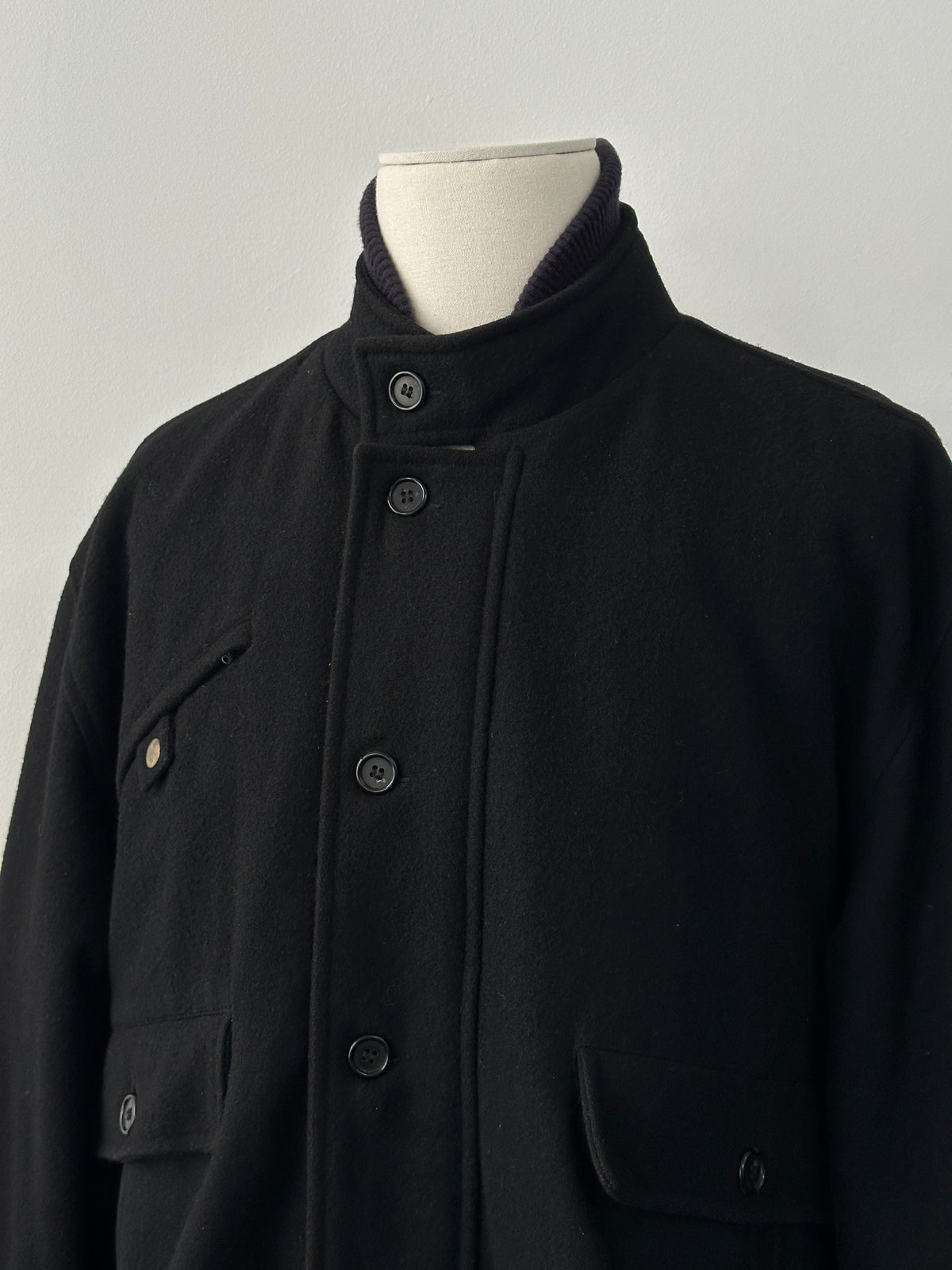 Vintage 1990s Wool Cashmere Bomber Jacket - XXL