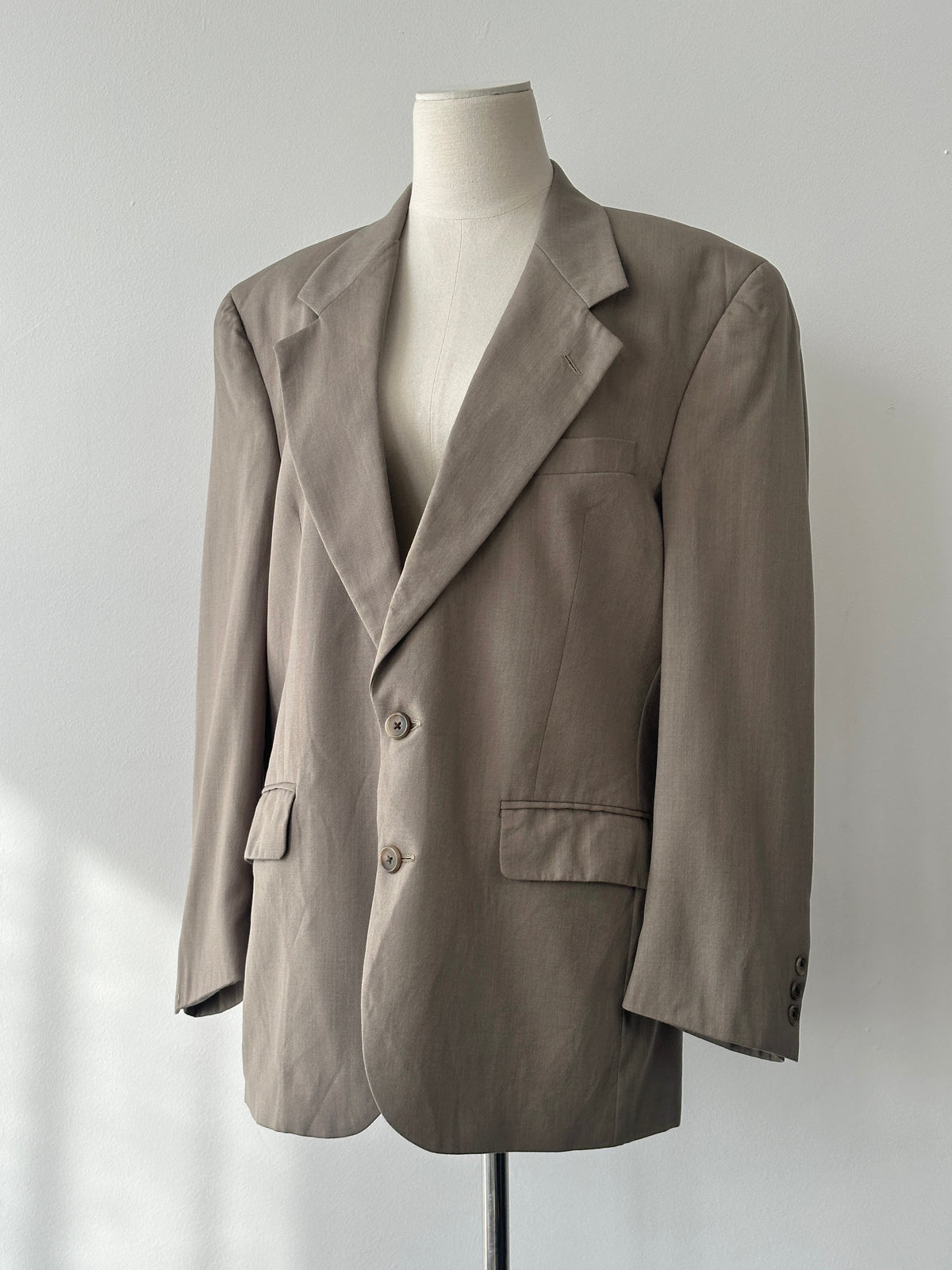 Christian Dior 1990s Pure Wool Single Breasted Blazer - L