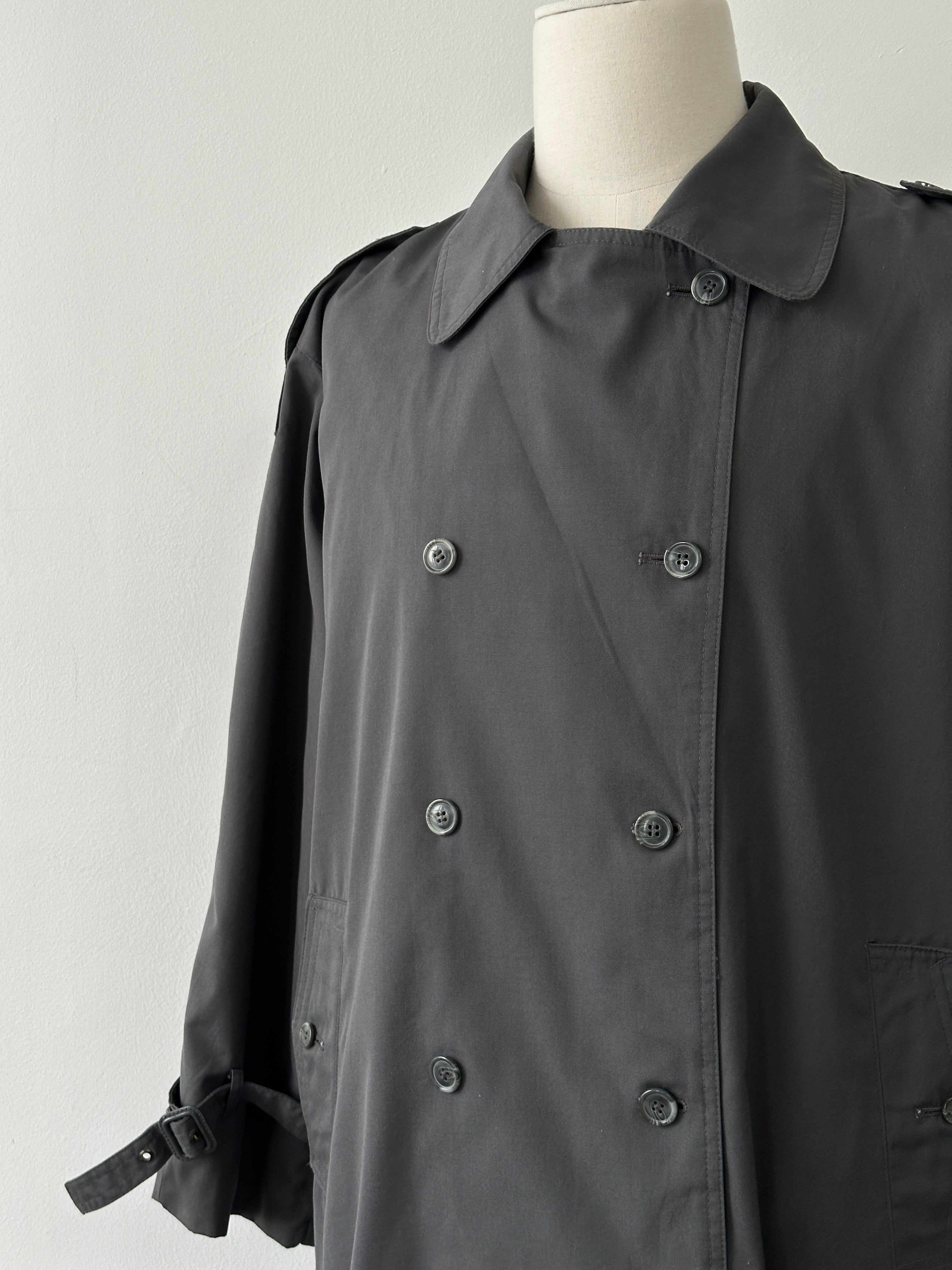 Christian Dior Monsieur 1990s Cotton Belted Trench Coat - L | SYLK