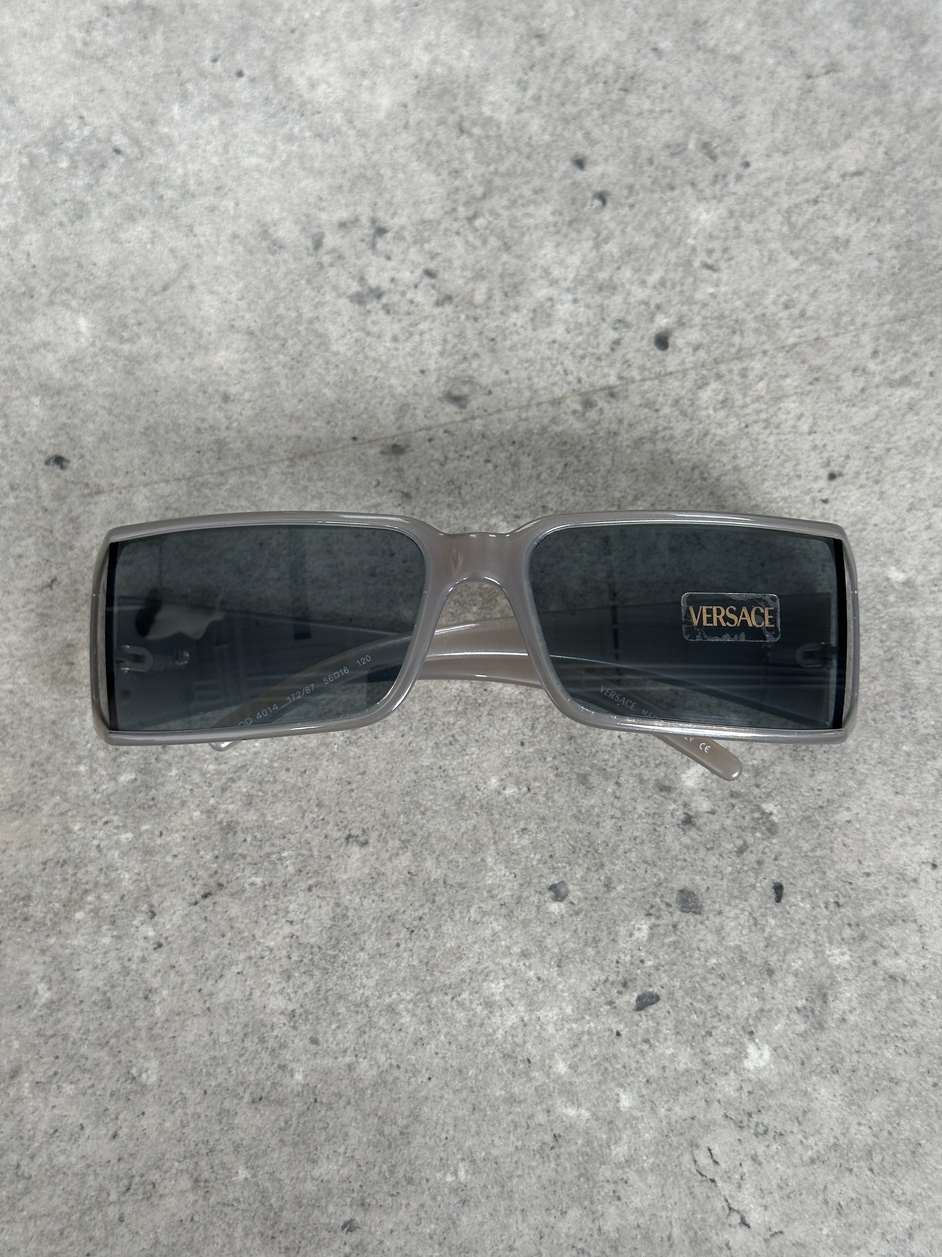 Versace 2000s Recangular Medusa Logo Sunglasses