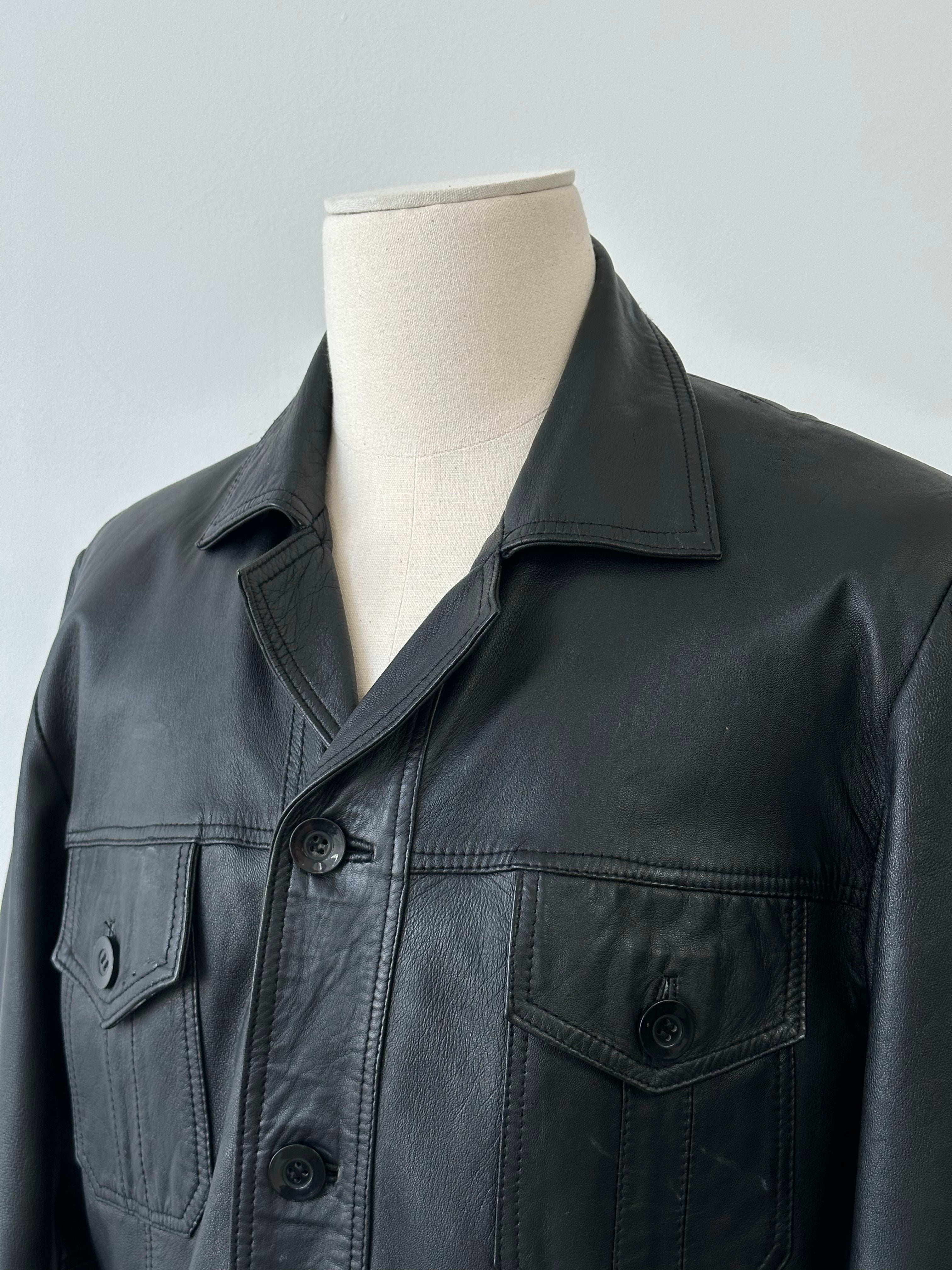 Vintage 1990s Leather Jacket - M