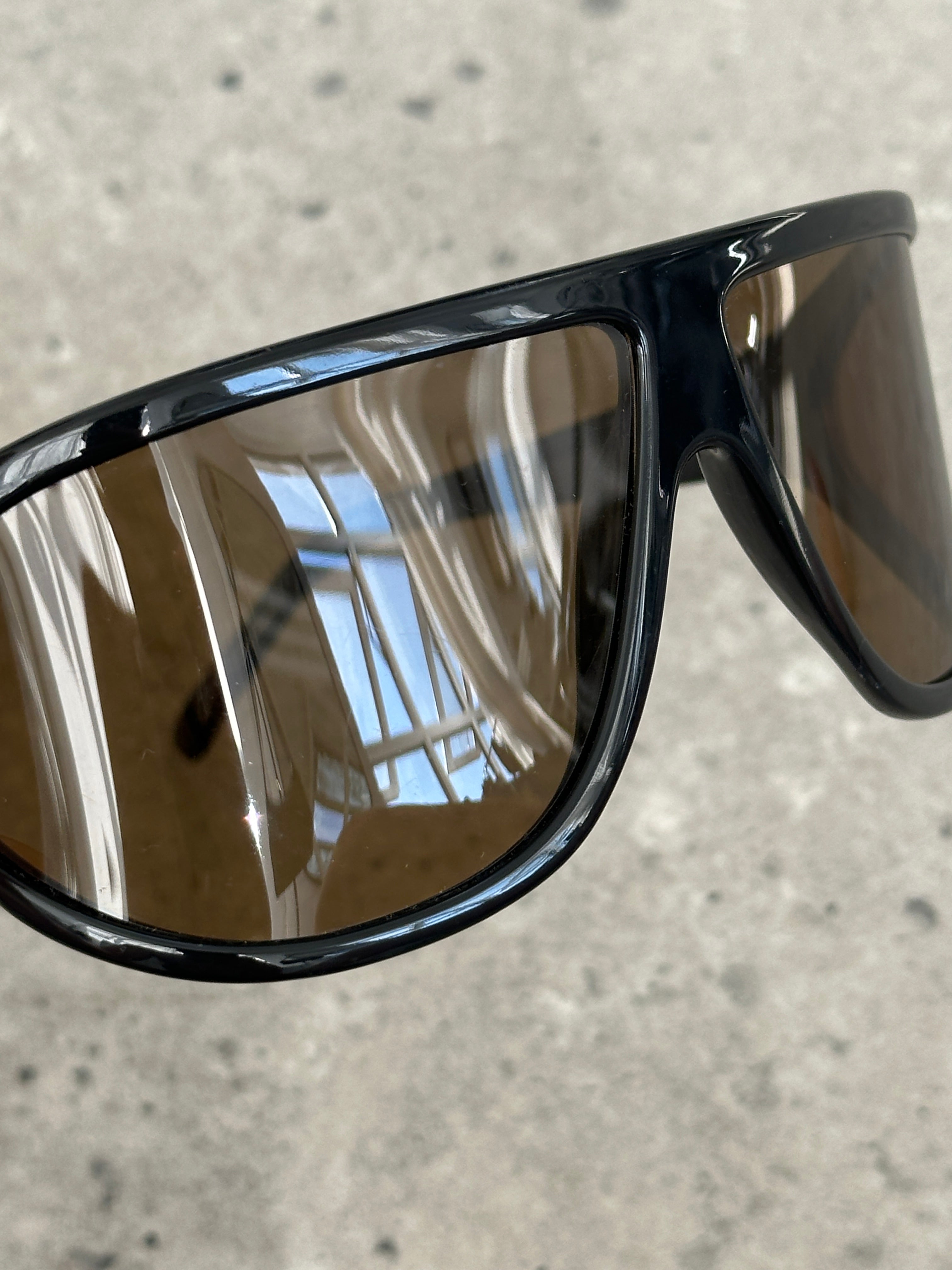 Police 2000s Oversized Shield Wrap Logo Sunglasses