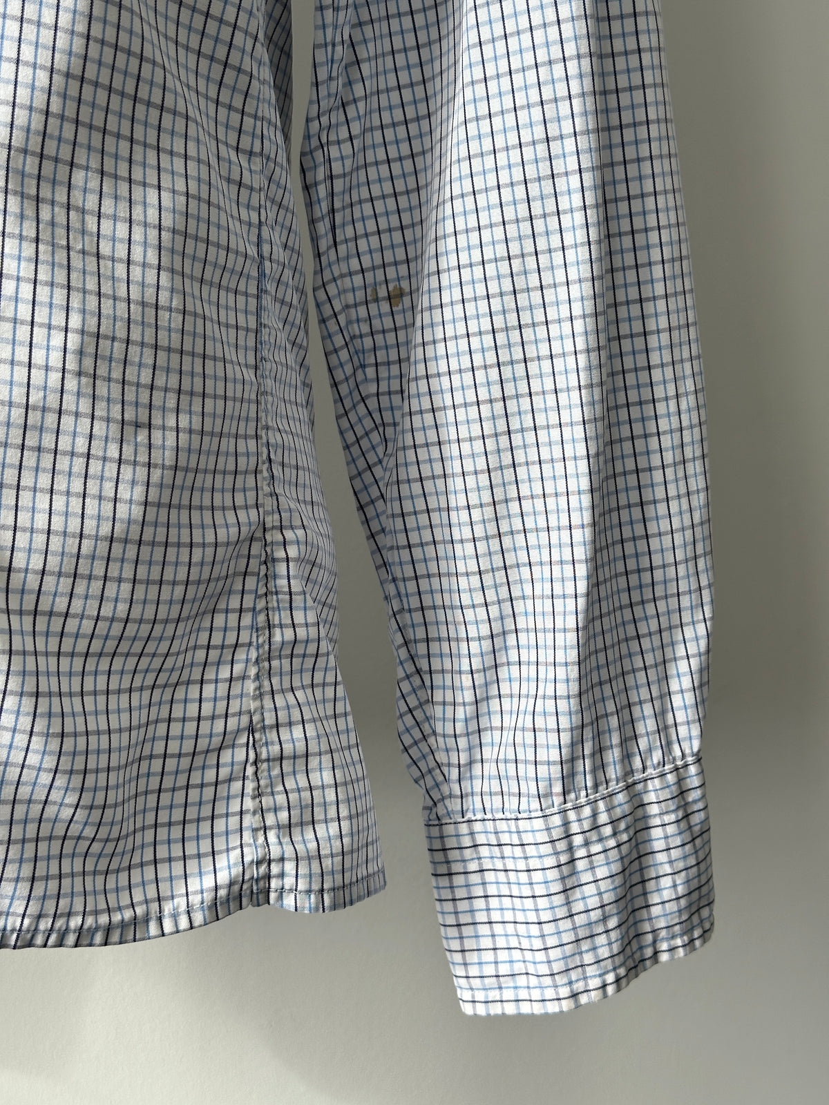 Christian Dior Chemises 1990s Pure Cotton Check Logo Shirt - S