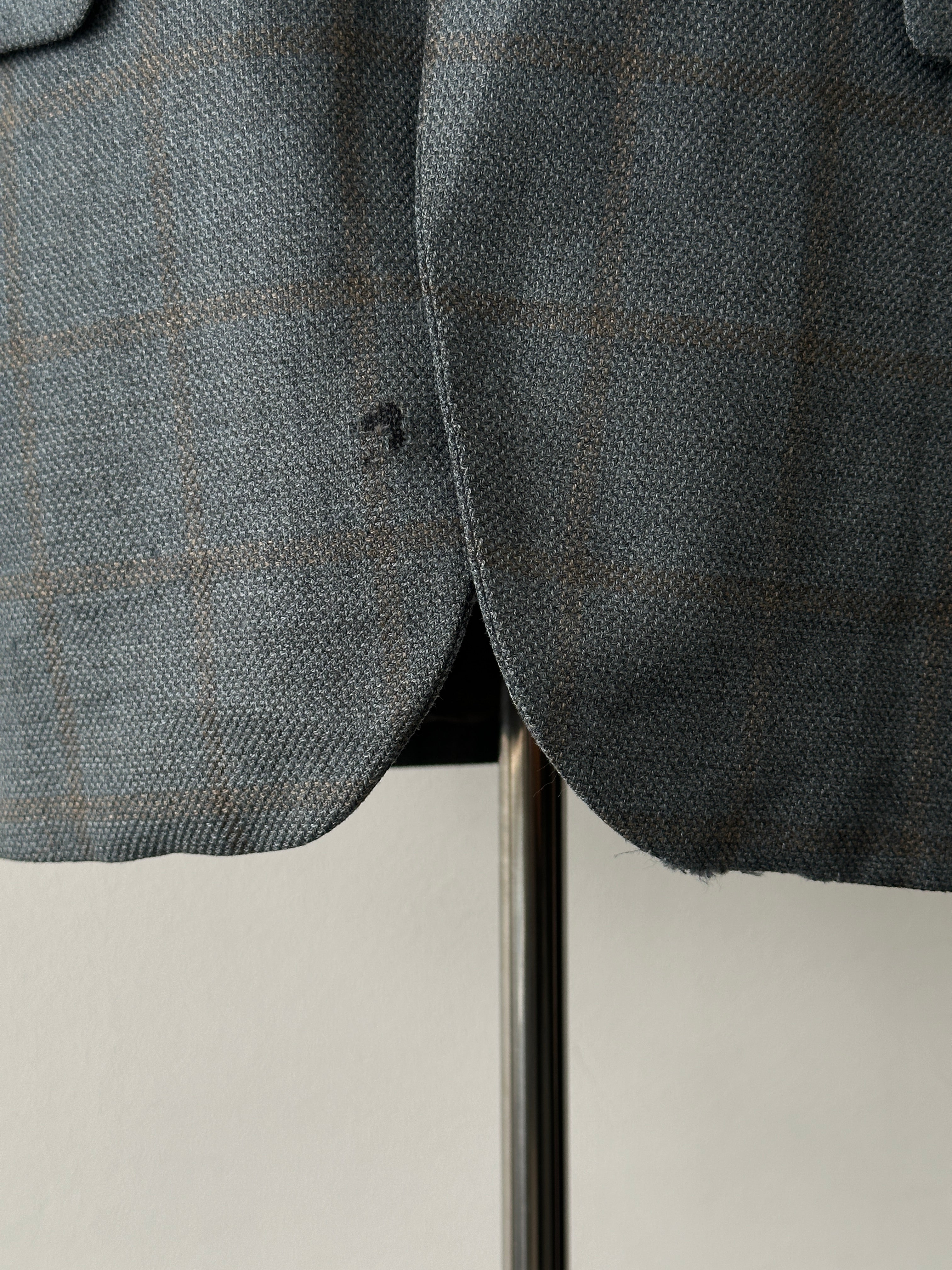Loro Piana 1990s Check Wool Cashmere Blazer - 36R