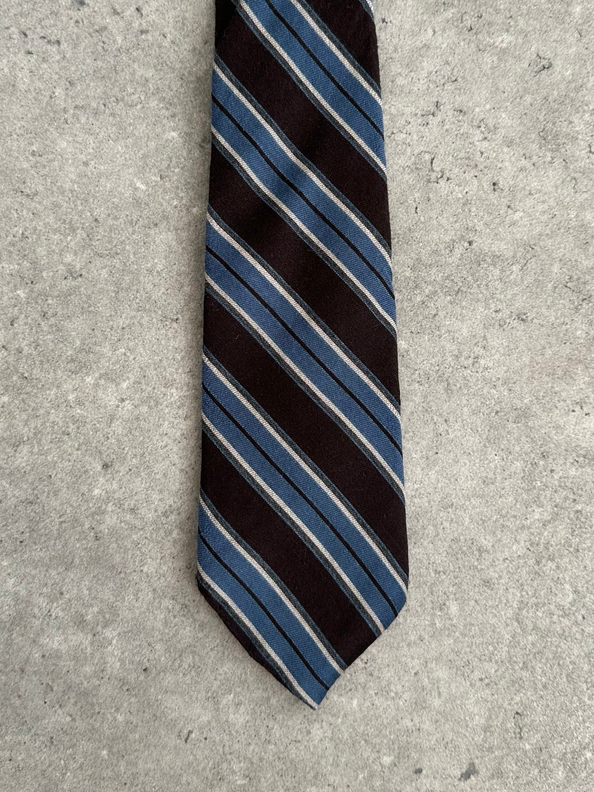 Vintage 1990s Wool Striped Tie