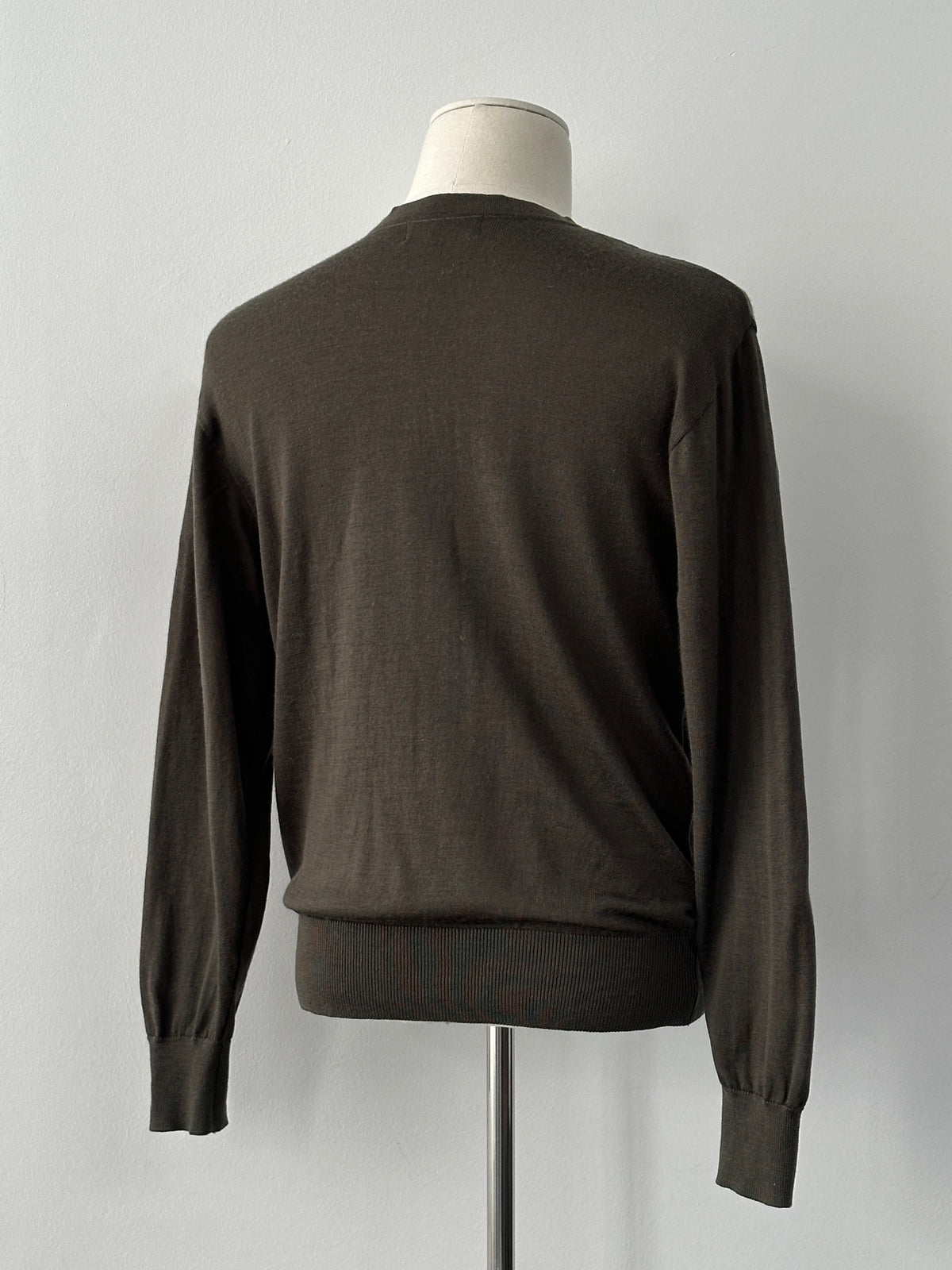 Yves Saint Laurent Tricots 1990s Pure Wool V Neck Jumper - S