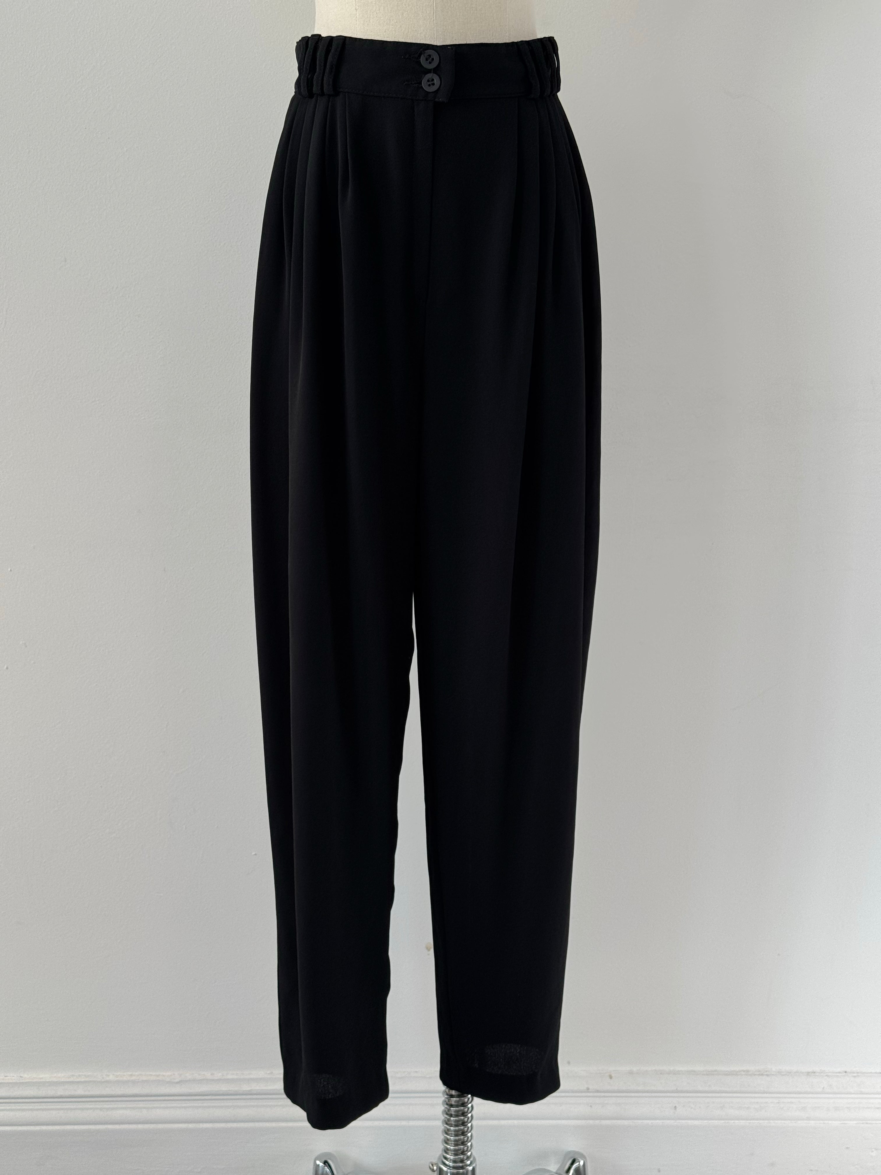 Vintage 1990s High Waist Tapered Pleated Trouser -
