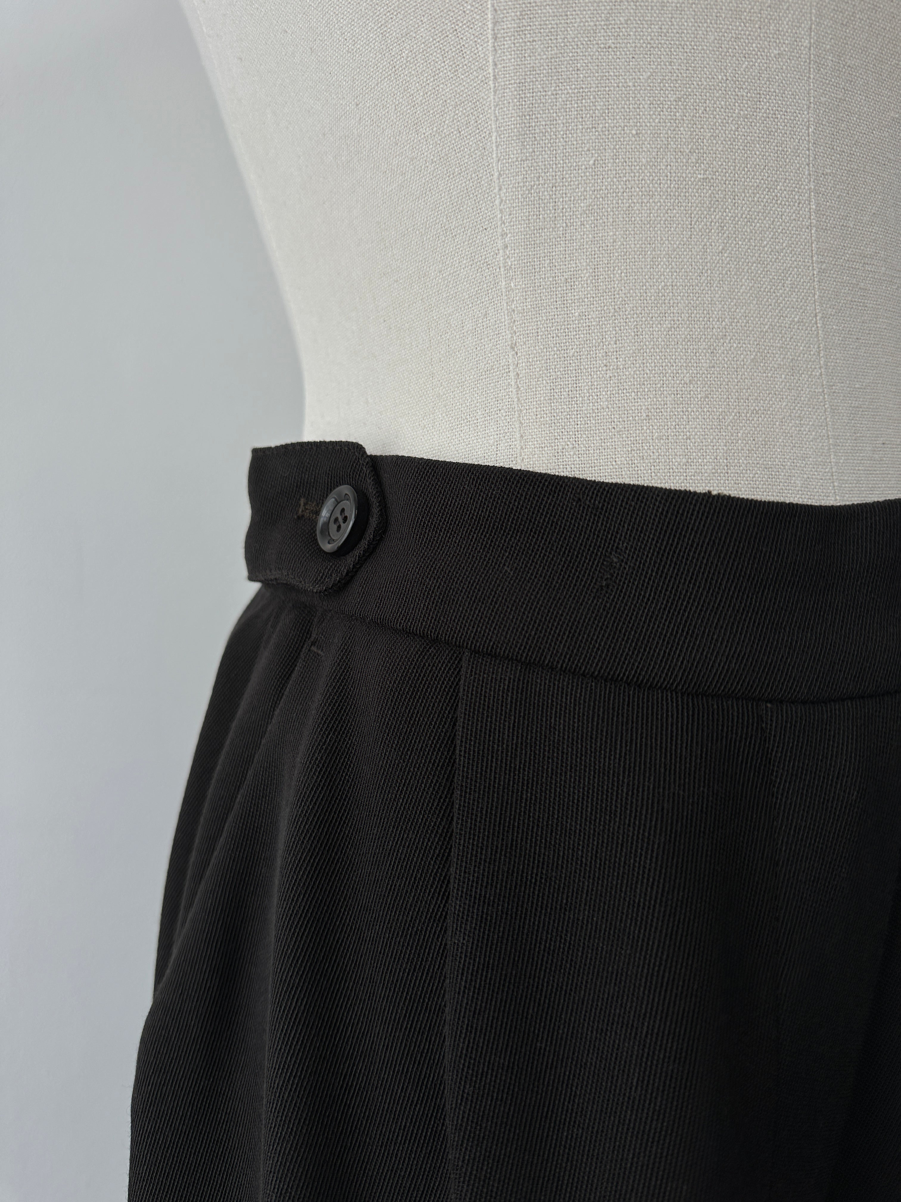 Mani 1990s Pure Wool Straight Leg Trousers - W26