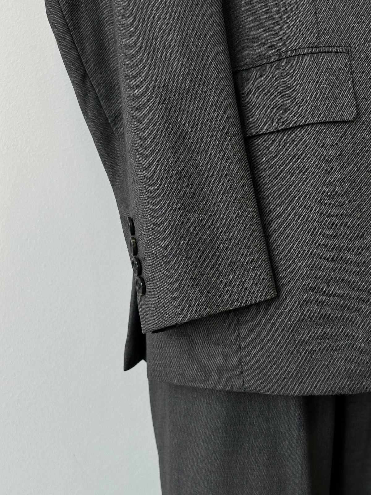 Loro Piana x Durban 1990s Pure Wool Straight Leg Suit - 38S/W30
