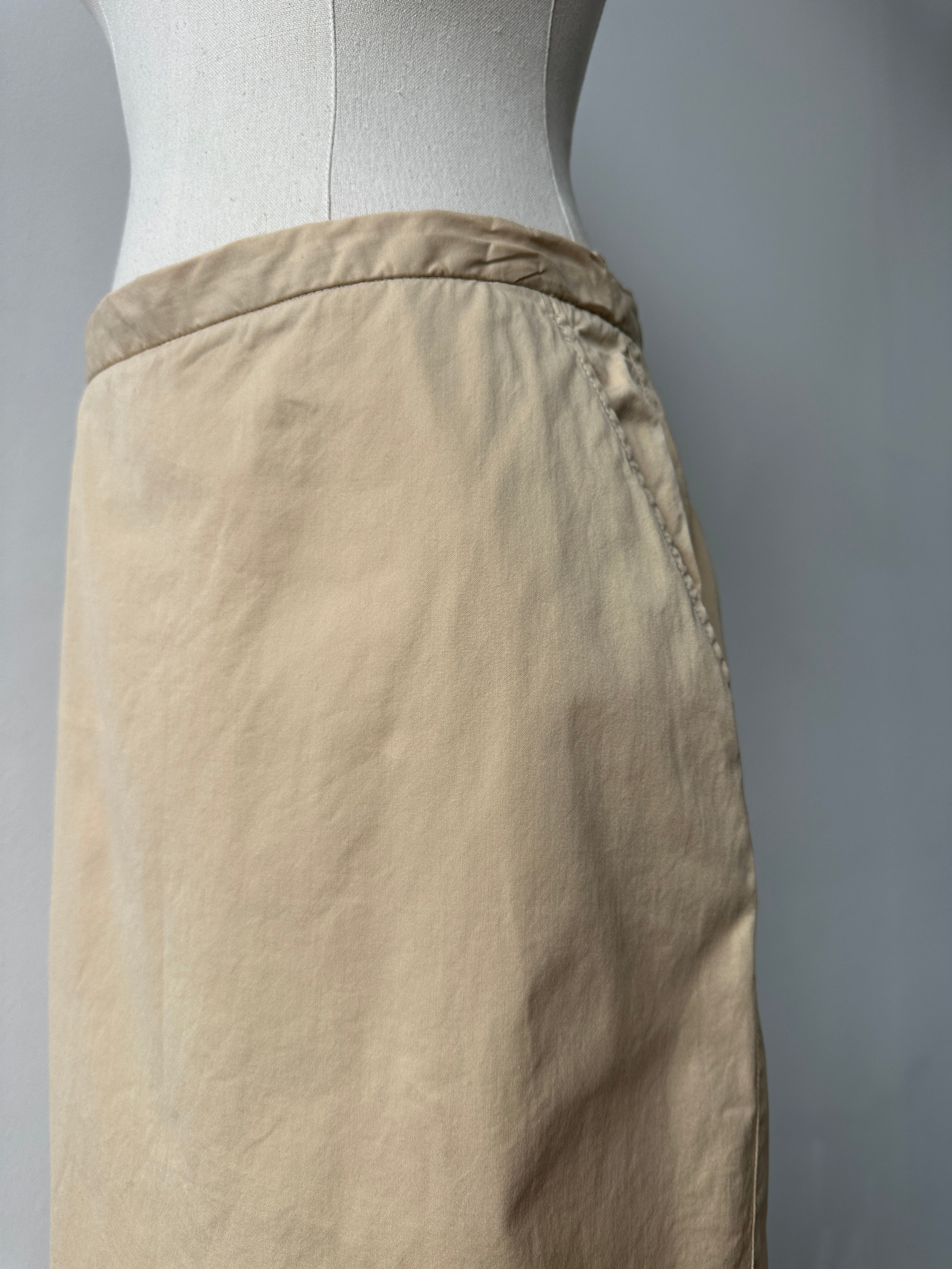Iceberg 1990s Pure Cotton Midi Skirt - W28
