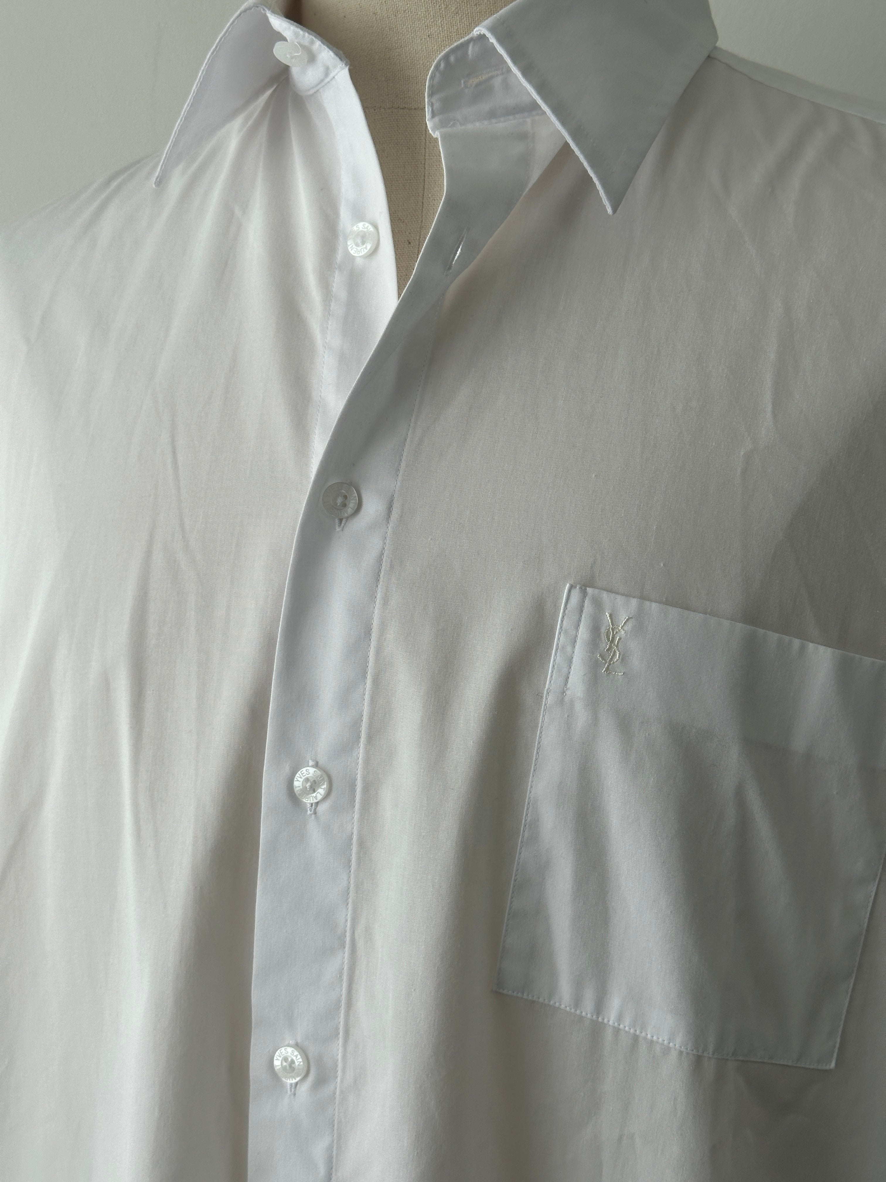 Yves Saint Laurent 2000s Short Sleeve Shirt - XL