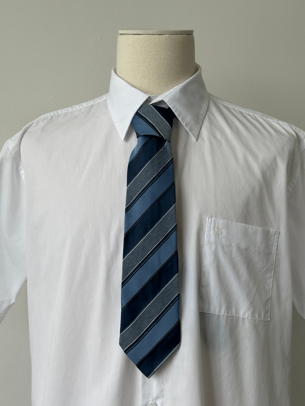 St Michael 1980s Striped Tie