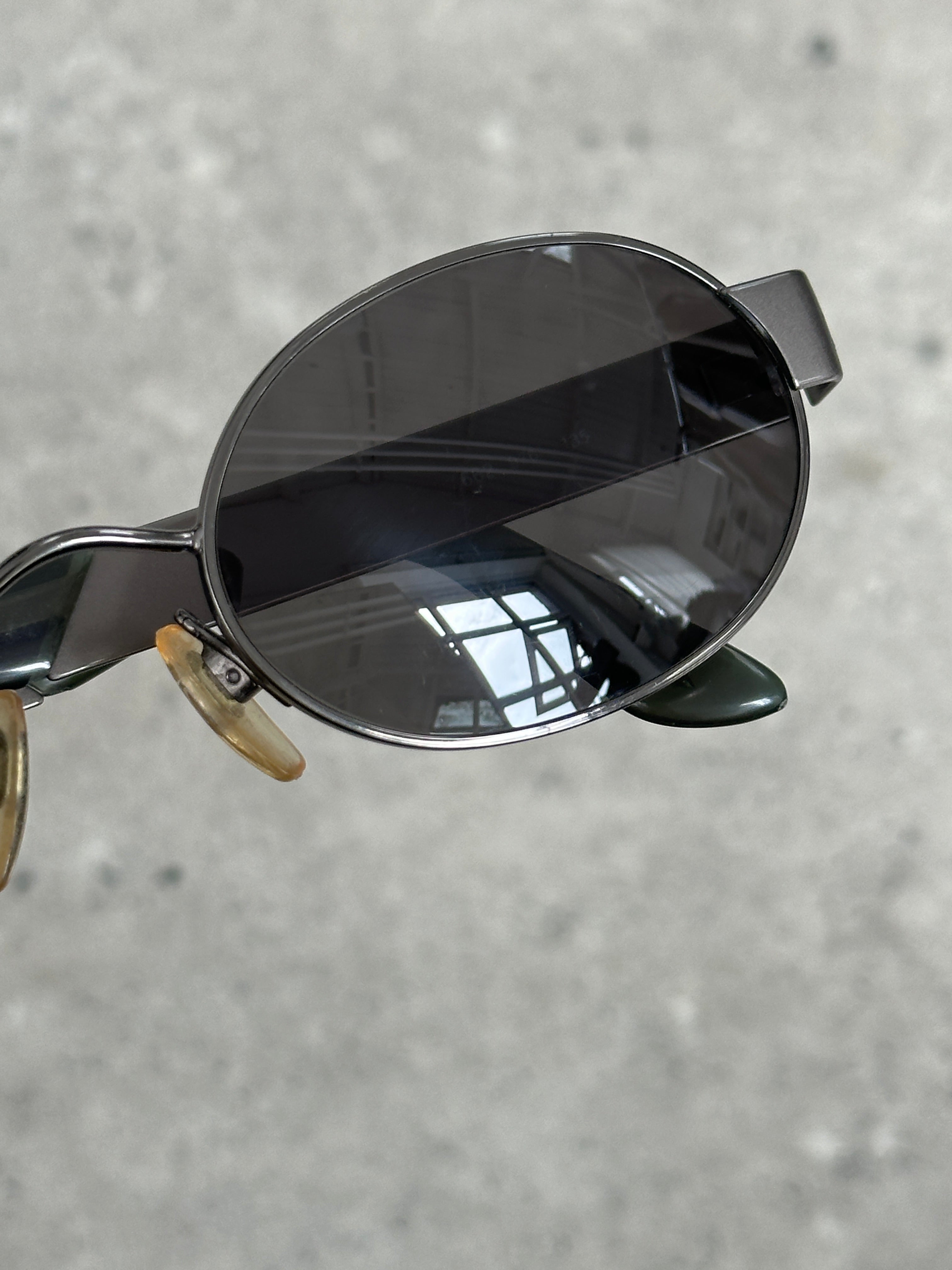 Giorgio Armani 1990s Oval Logo Sunglasses