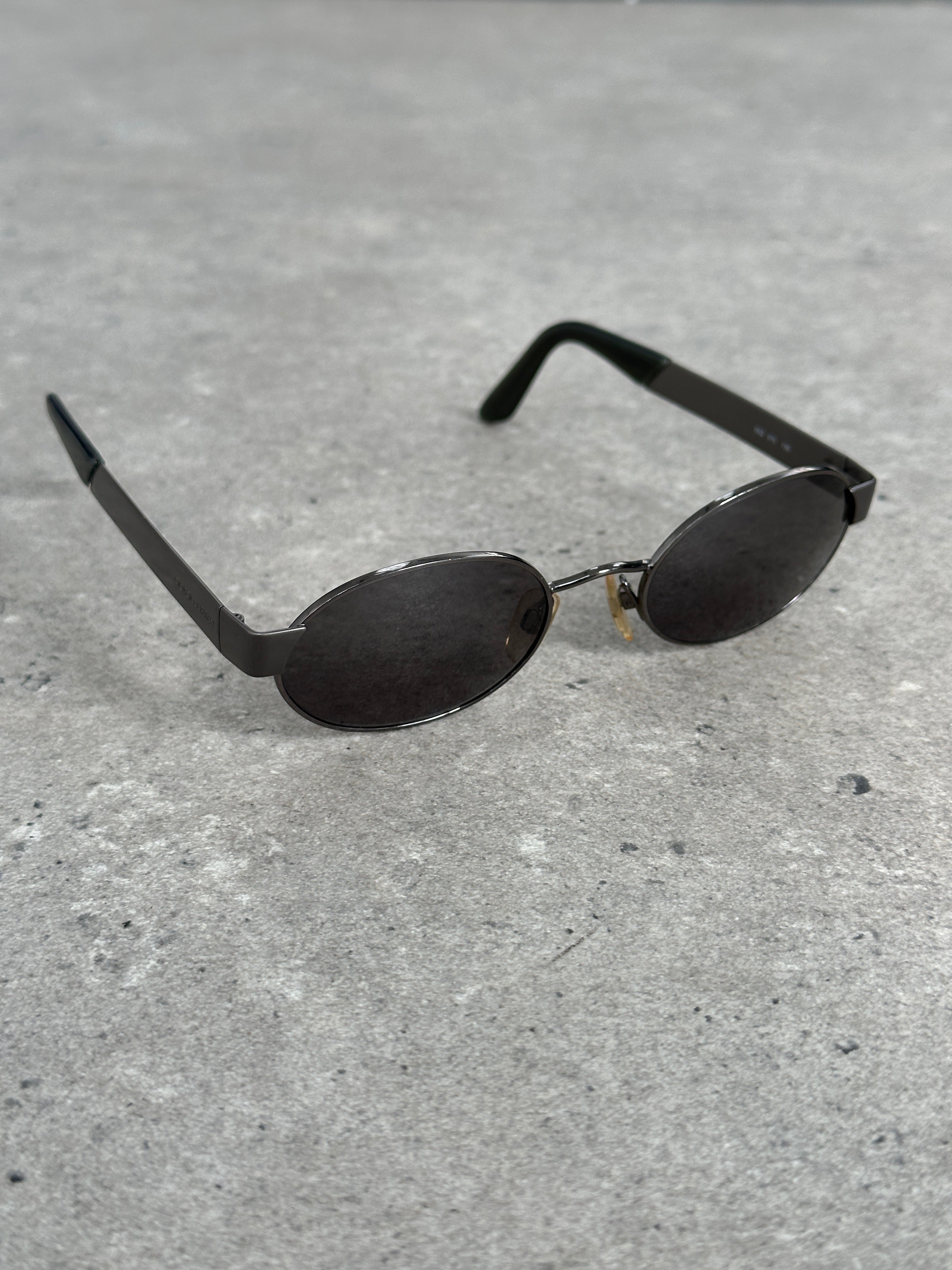 Giorgio Armani 1990s Oval Logo Sunglasses