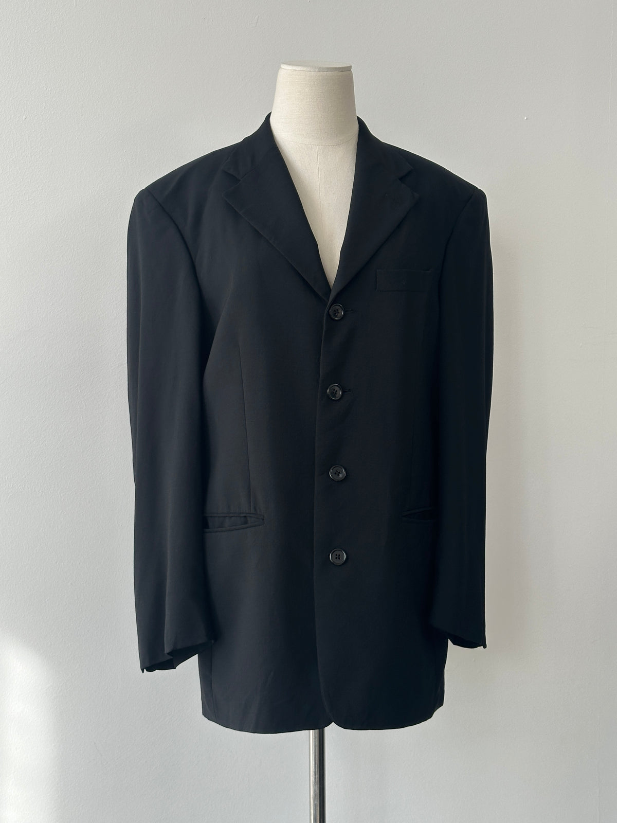 Givenchy 1990s Wool Single Breasted Blazer - M