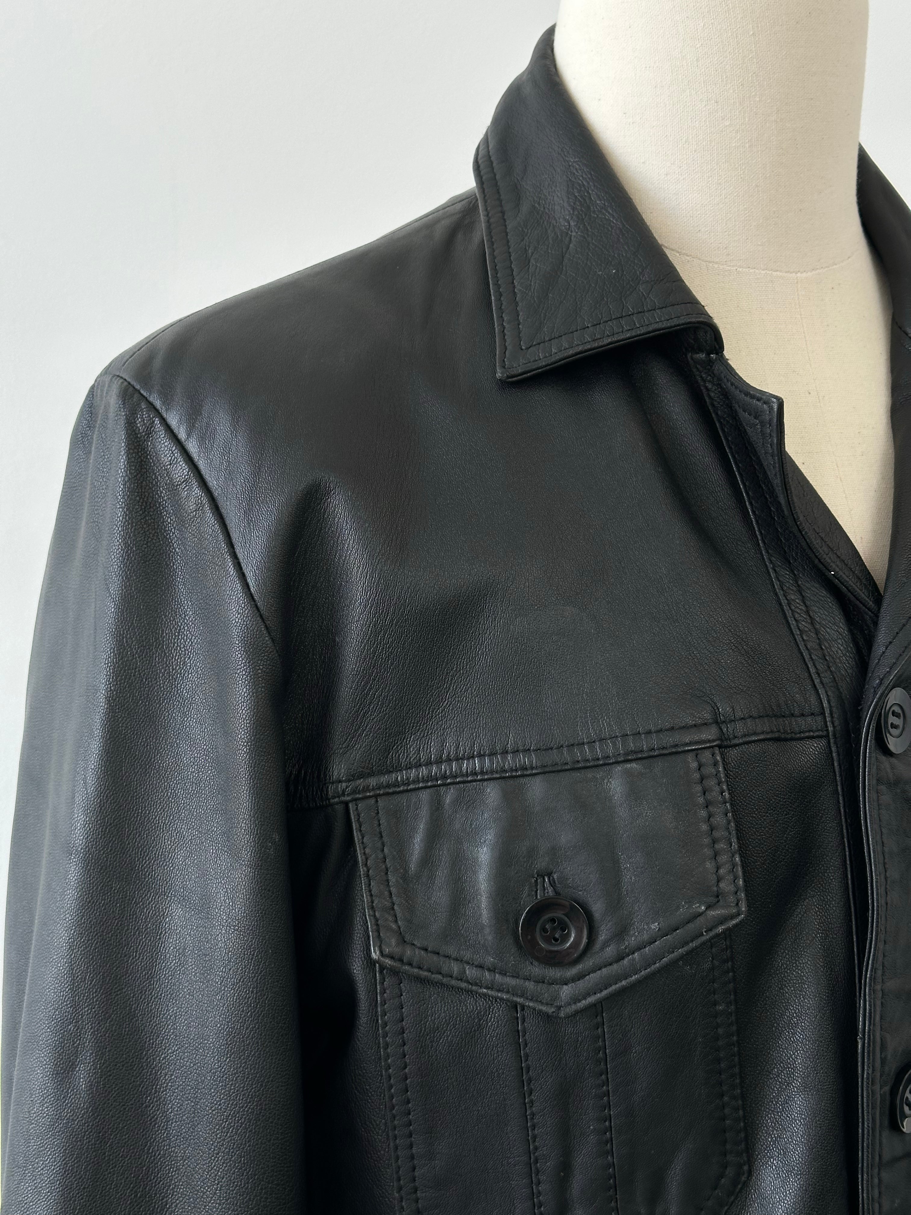 Vintage 1990s Leather Jacket - M